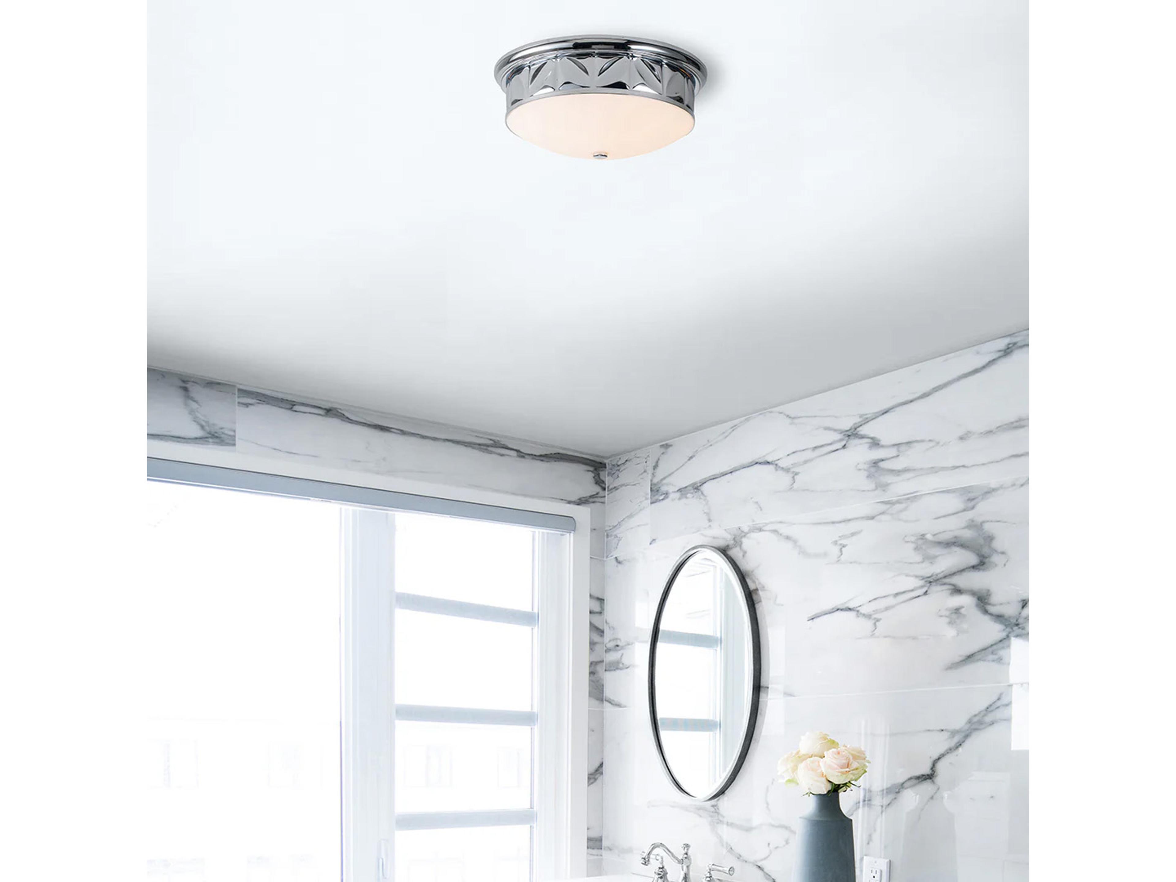 Lucas McKearn Epsilon 3-Light Polished Chrome Flush Mount