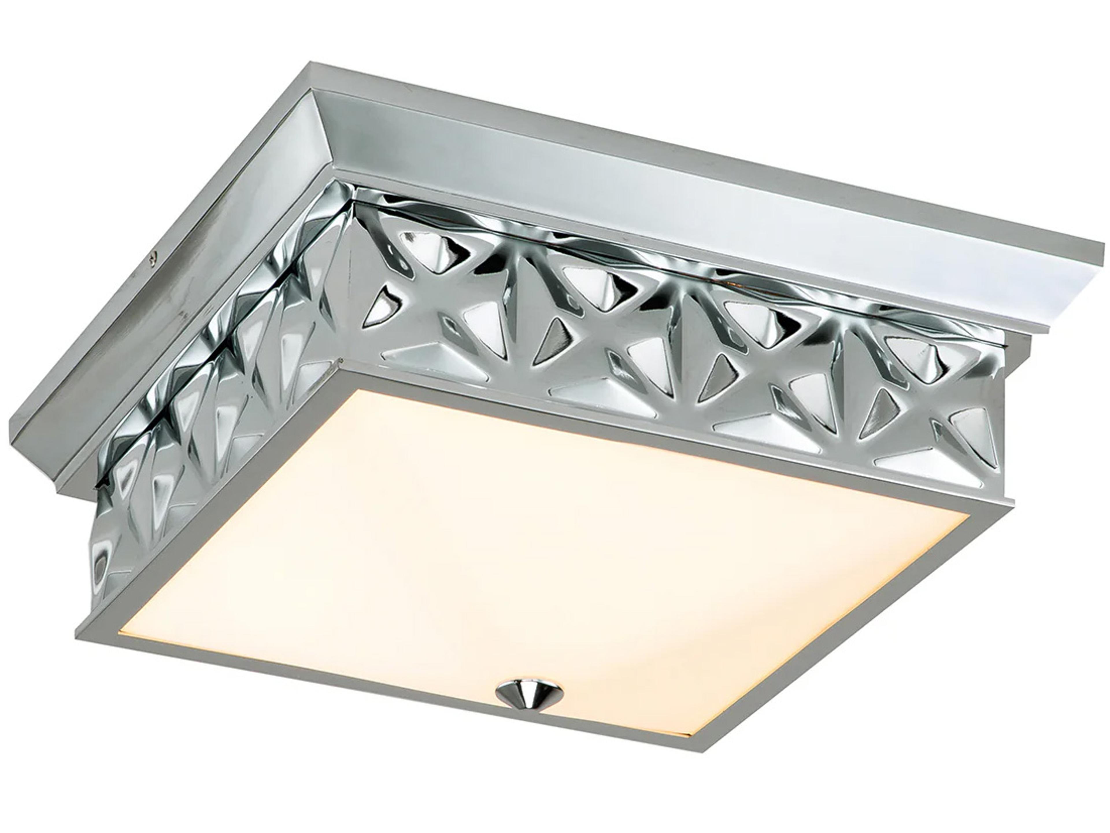 Alpha 4-Light Polished Chrome Flush Mount
