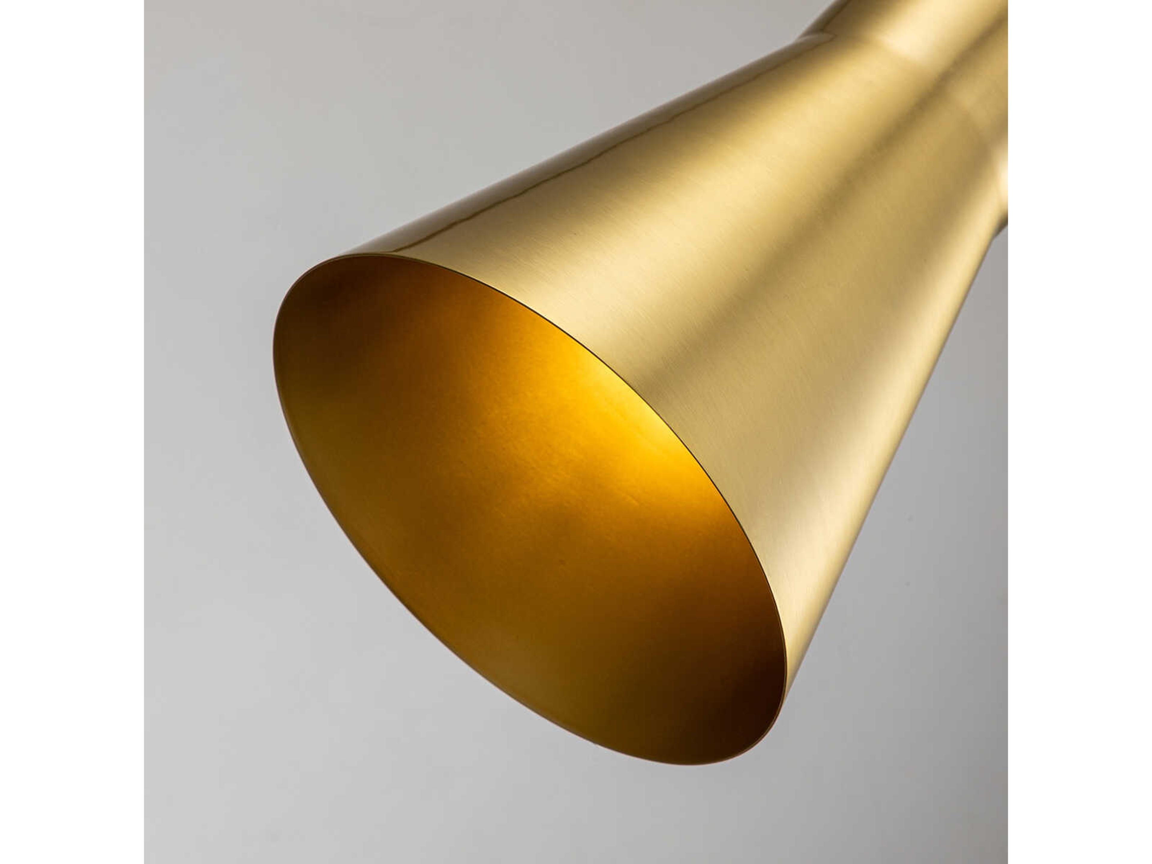 Lucas McKearn Etoile 1-Light Aged Brass Mini Pendant