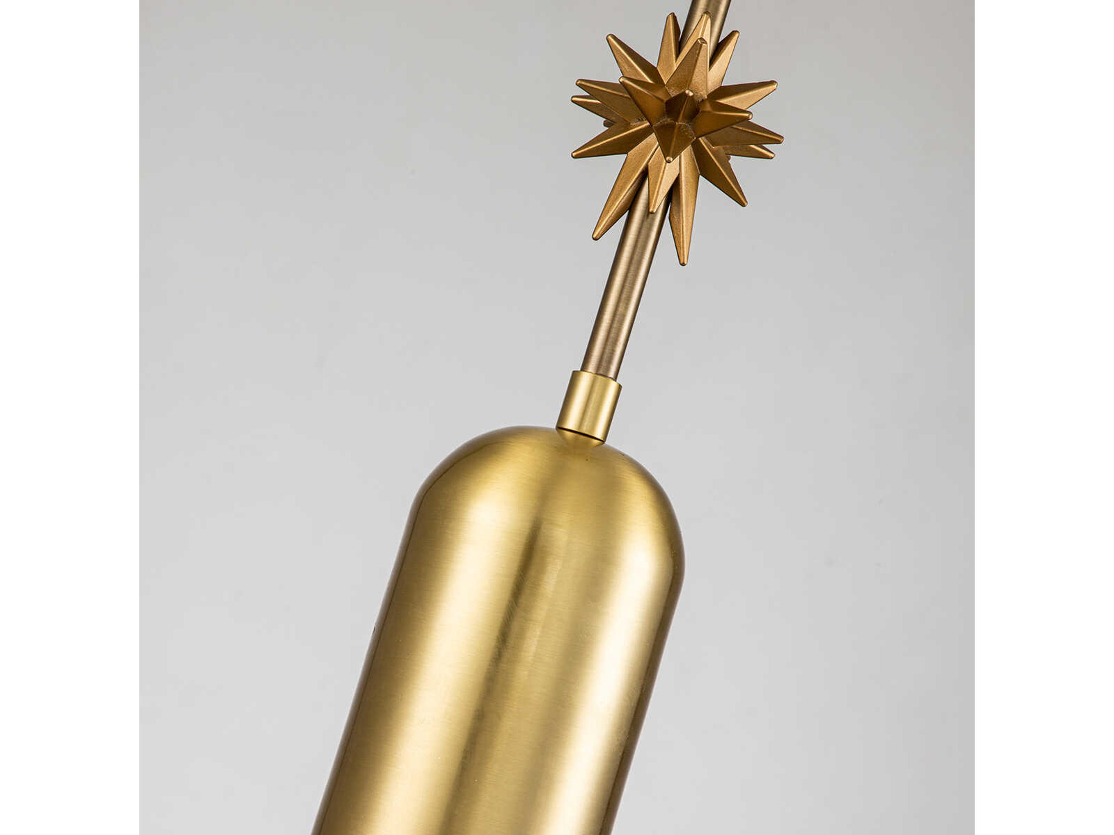 Lucas McKearn Etoile 1-Light Aged Brass Mini Pendant