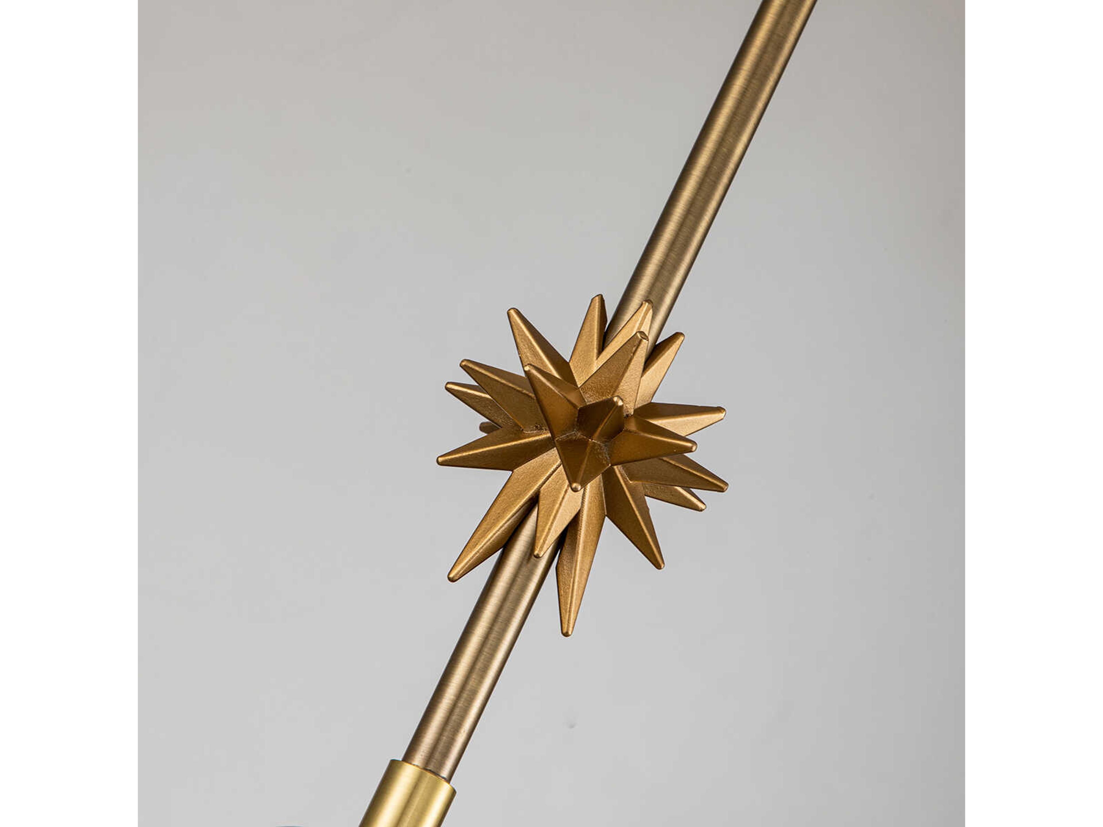 Lucas McKearn Etoile 1-Light Aged Brass Mini Pendant