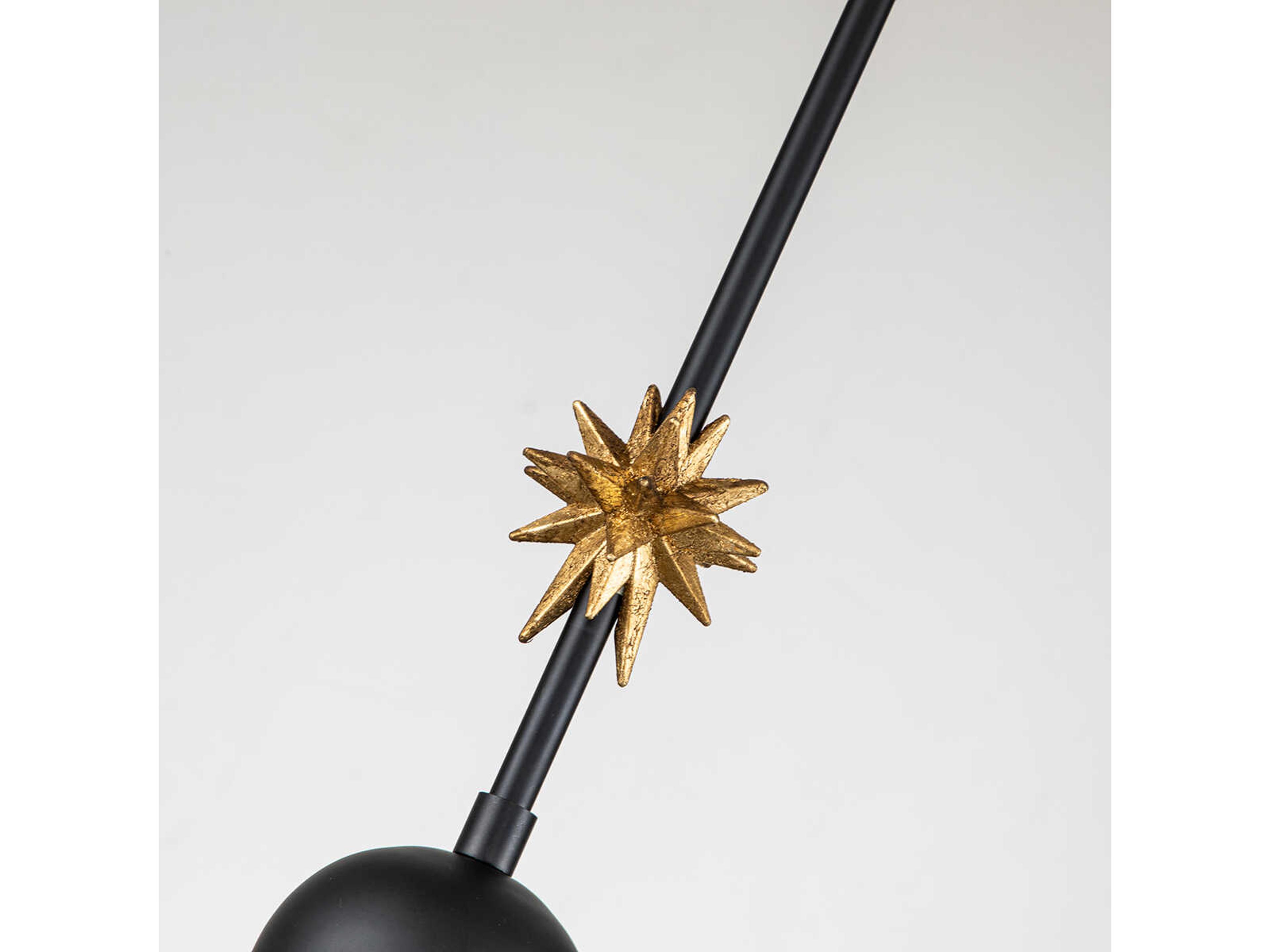 Lucas McKearn Etoile 1-Light Matte Black Mini Pendant