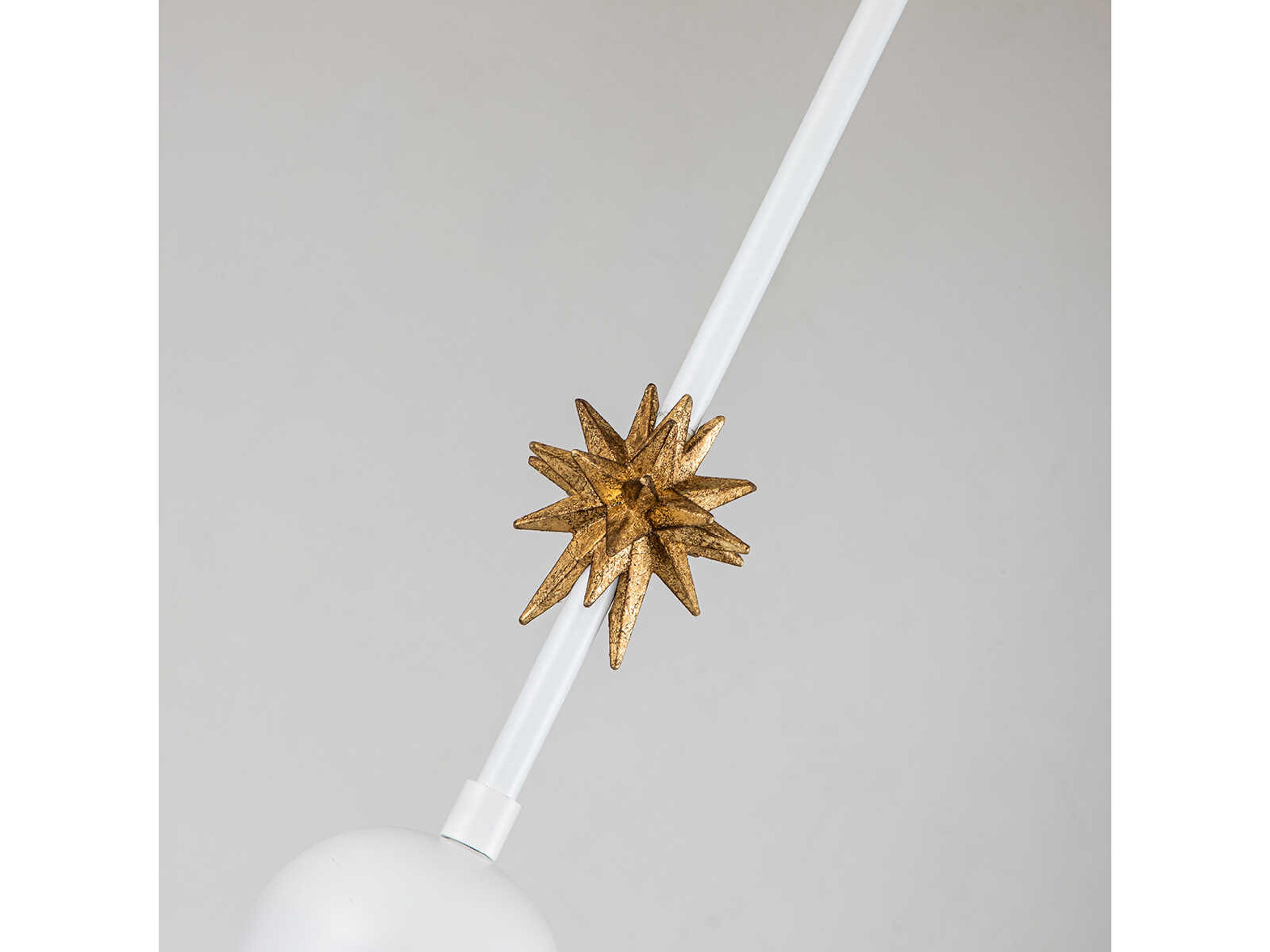 Lucas McKearn Etoile 1-Light White Mini Pendant