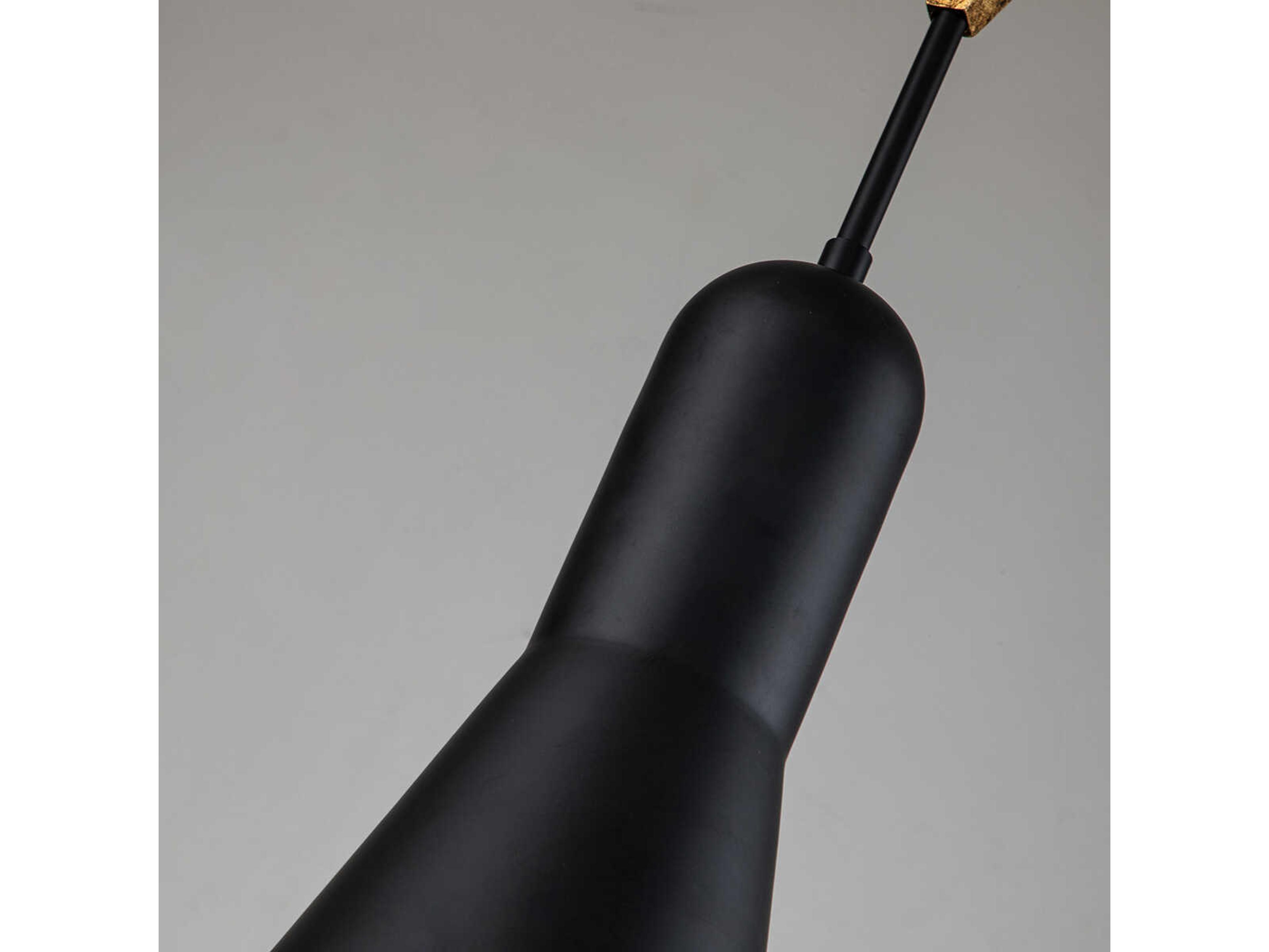 Lucas McKearn Etoile 1-Light Matte Black Mini Pendant