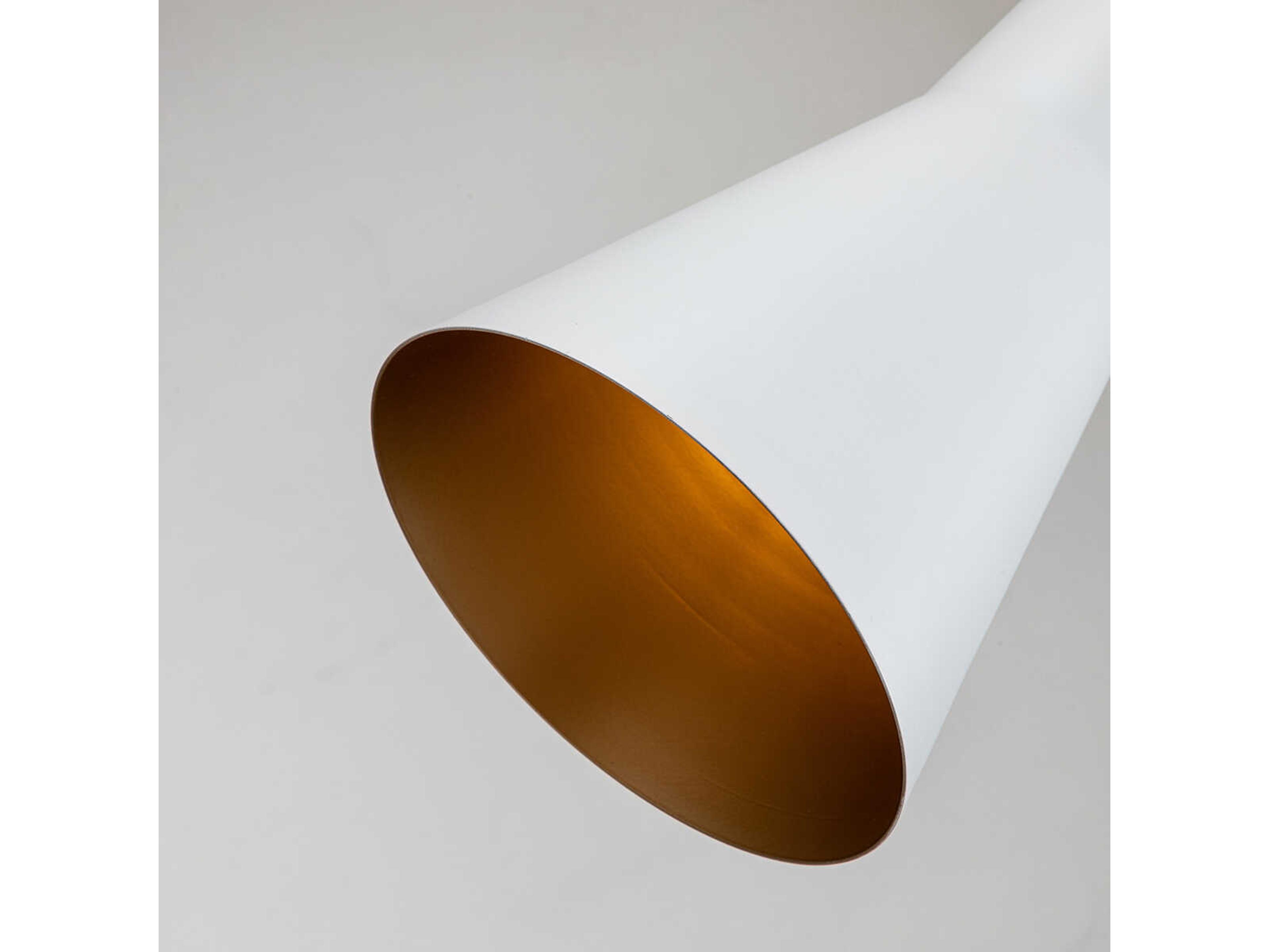 Lucas McKearn Etoile 1-Light White Bell Mini Pendant