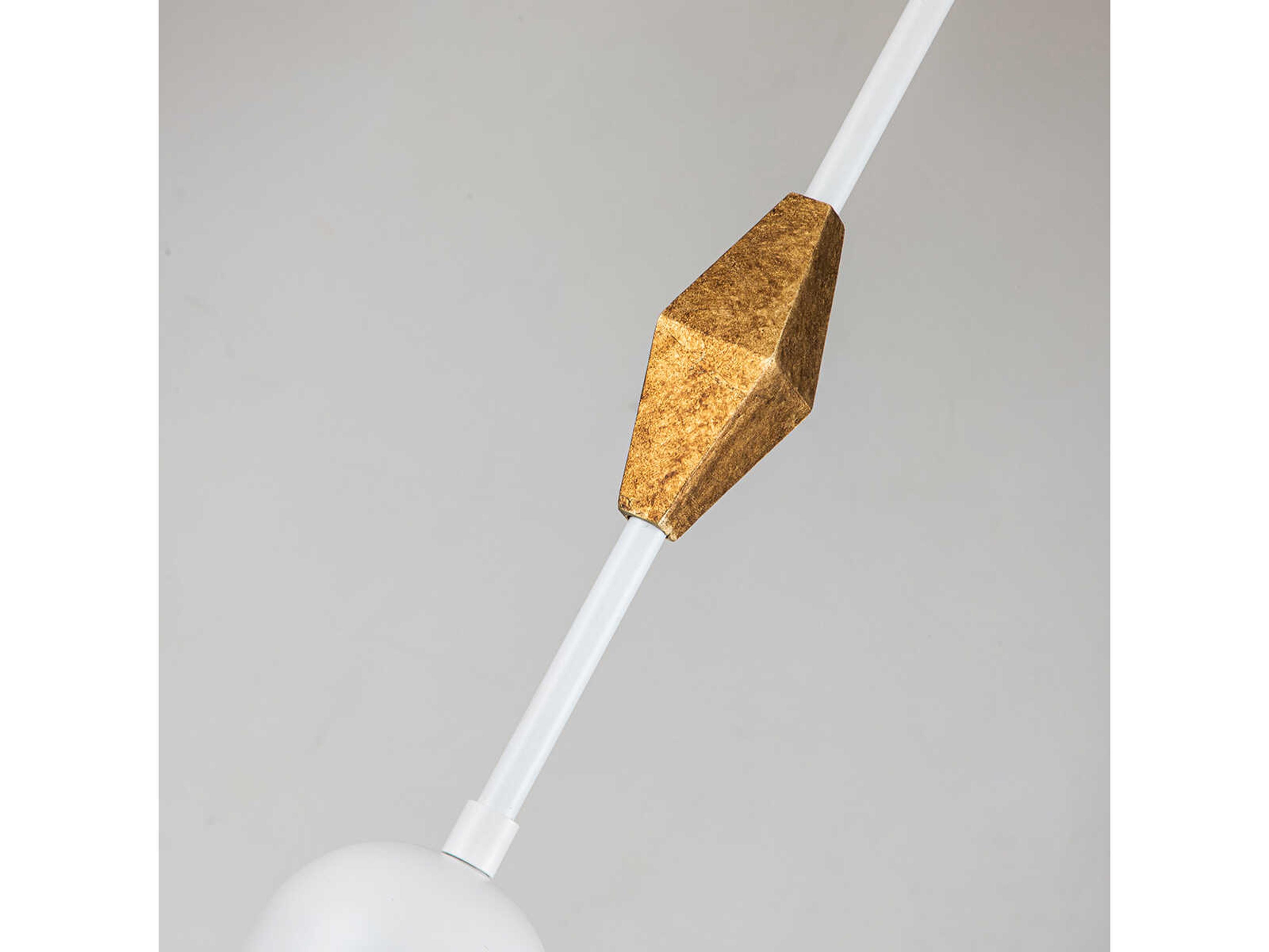 Lucas McKearn Etoile 1-Light White Bell Mini Pendant