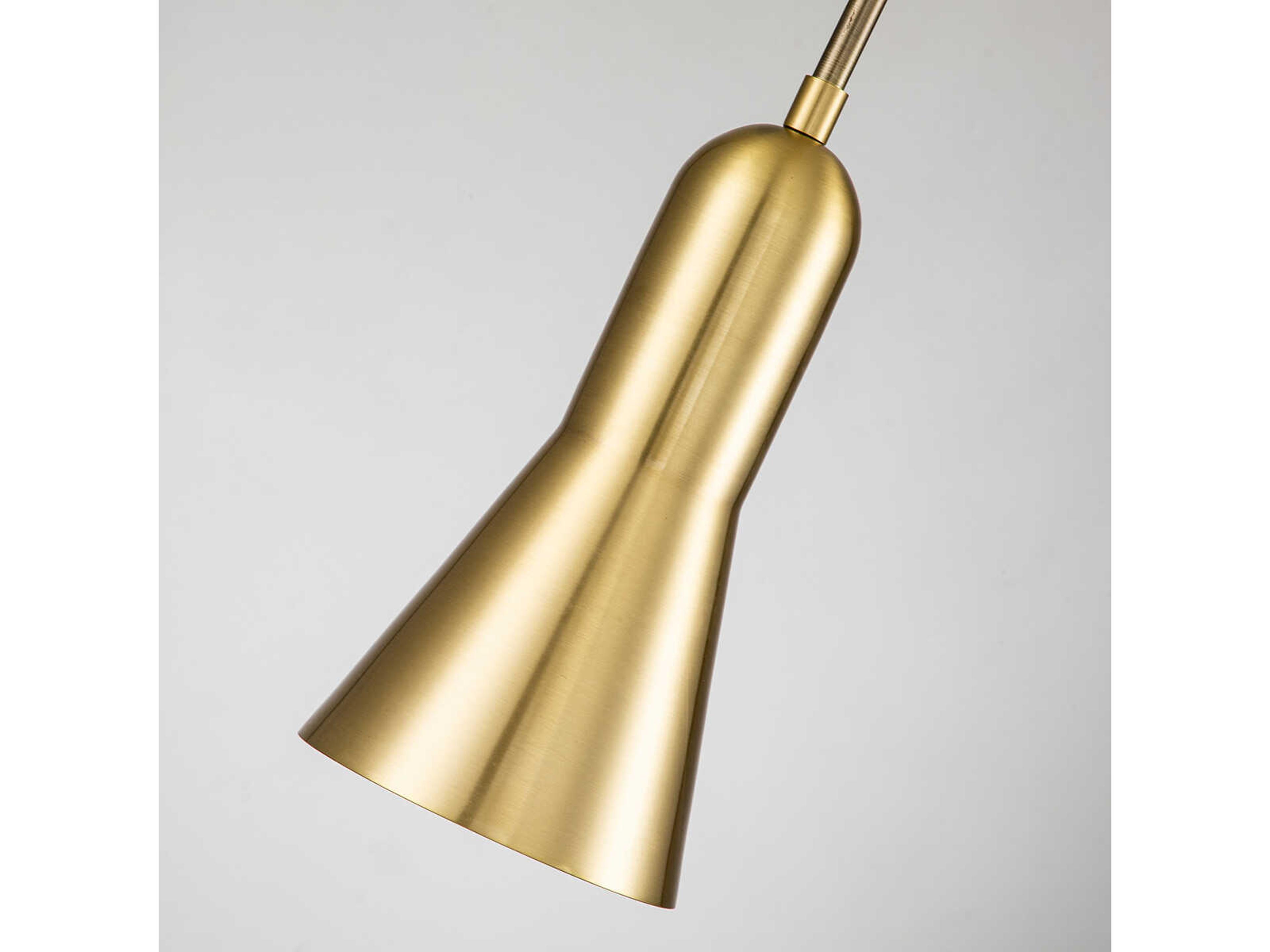 Lucas McKearn Etoile 1-Light Aged Brass Mini Pendant