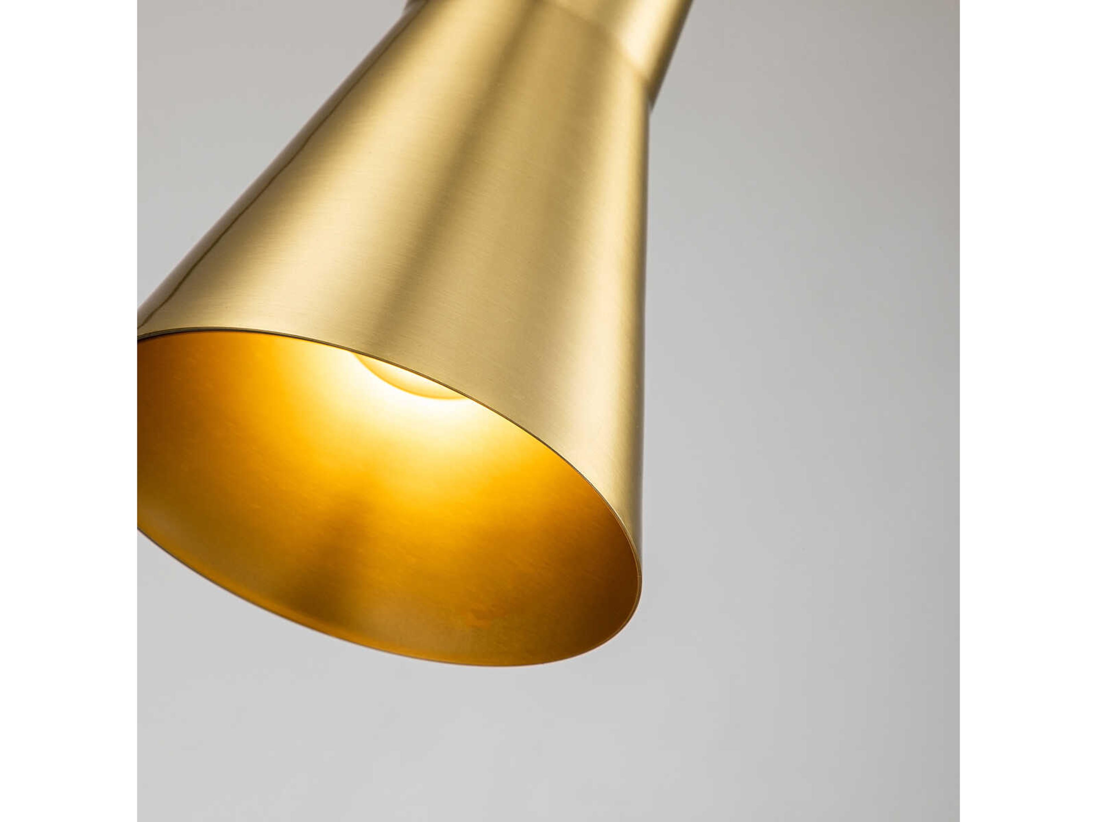 Lucas McKearn Etoile 1-Light Aged Brass Mini Pendant