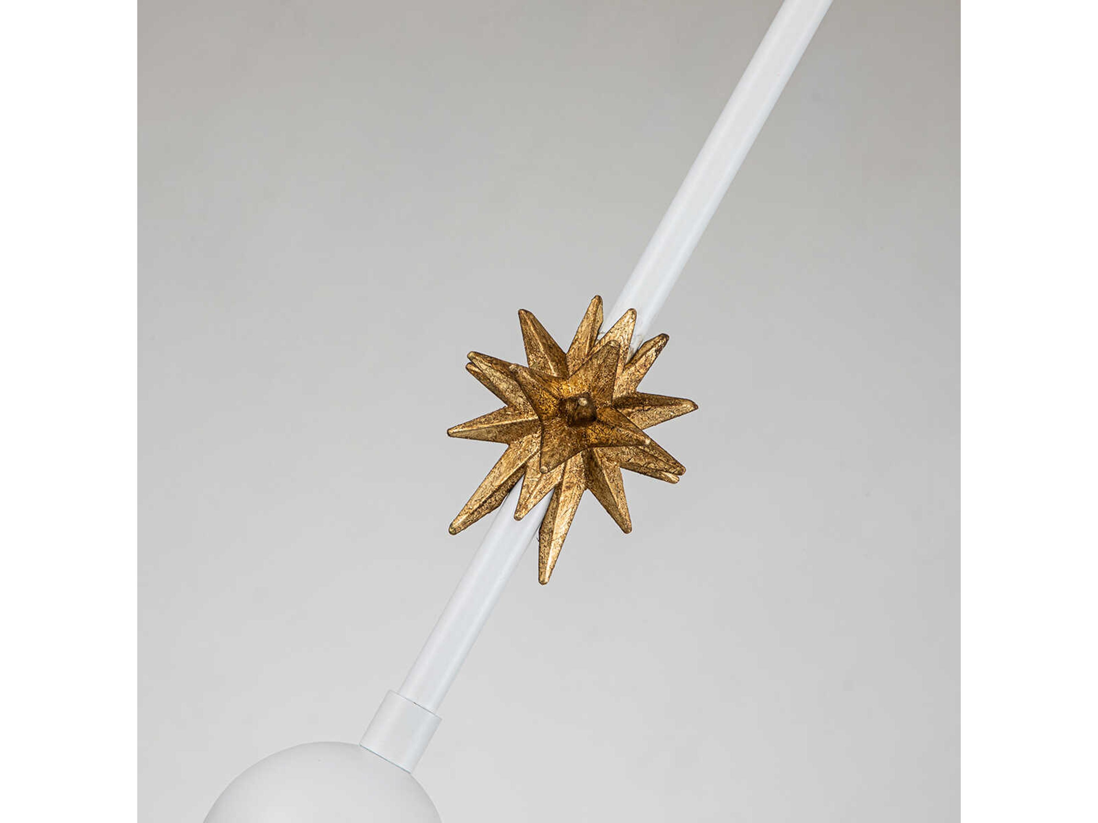 Lucas McKearn Etoile 1-Light White Mini Pendant