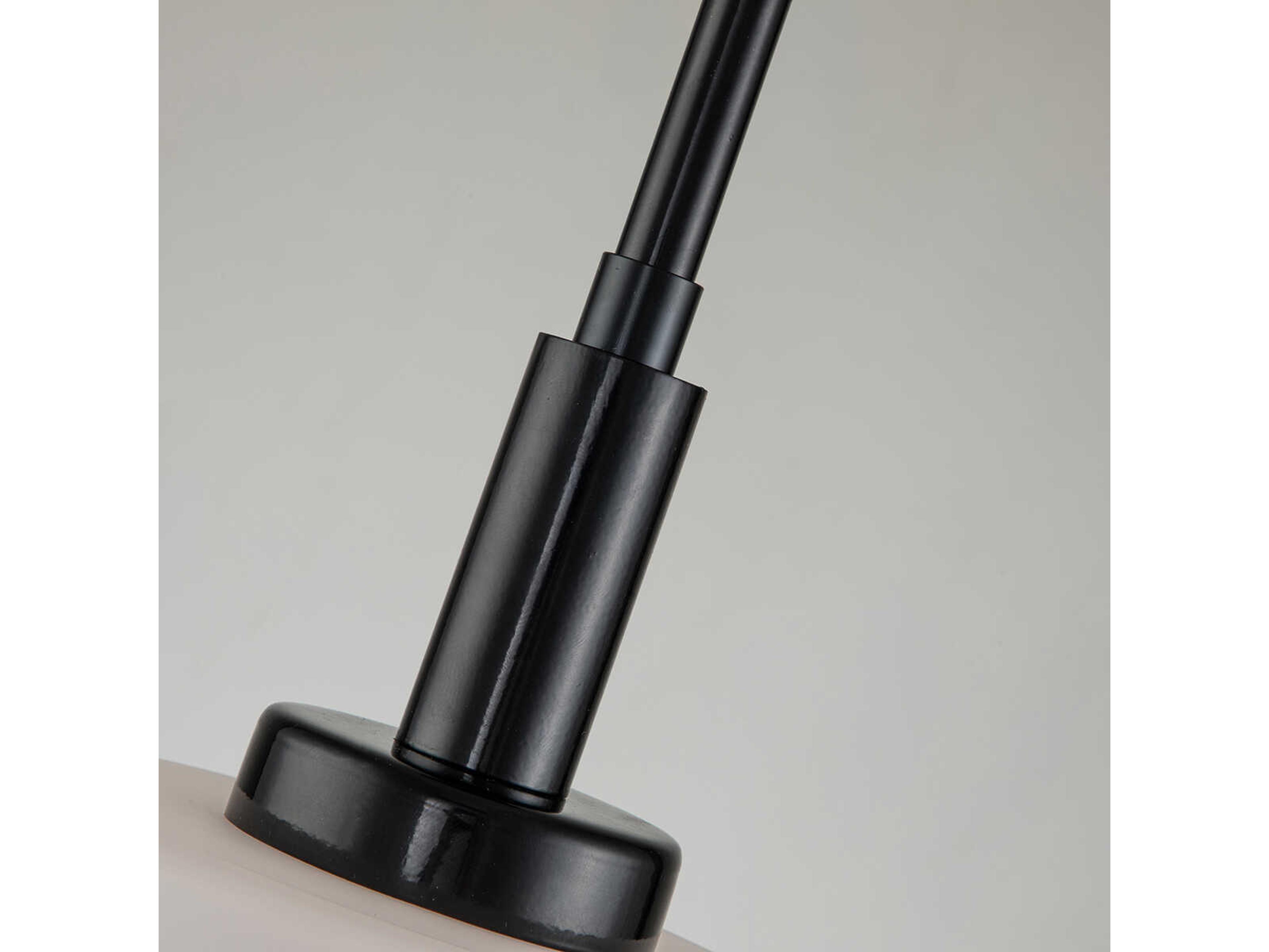 Lucas McKearn Sawgrass 1-Light Matte Black Glass Cylinder Mini Pendant