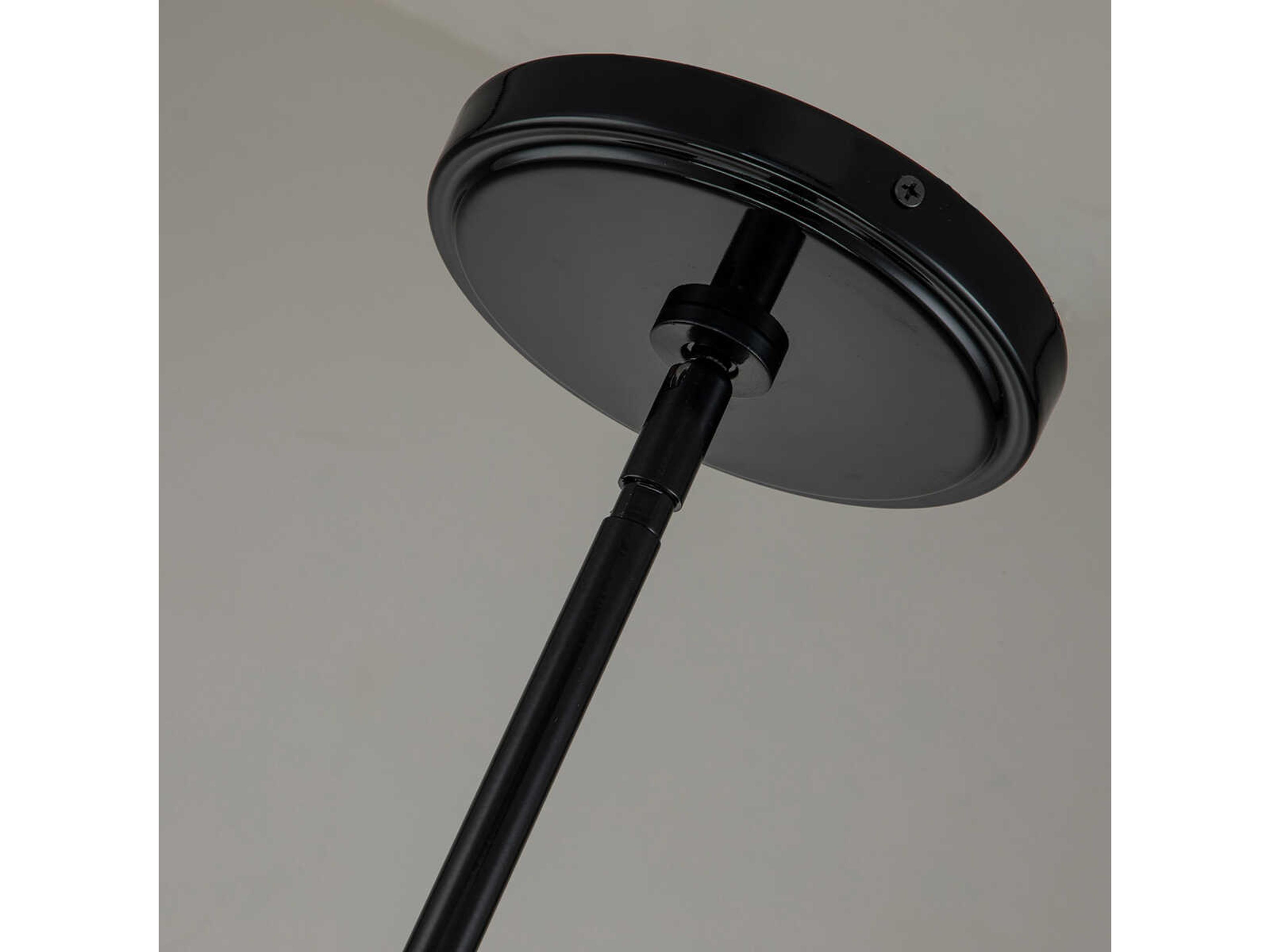 Lucas McKearn Sawgrass 1-Light Matte Black Glass Cylinder Mini Pendant