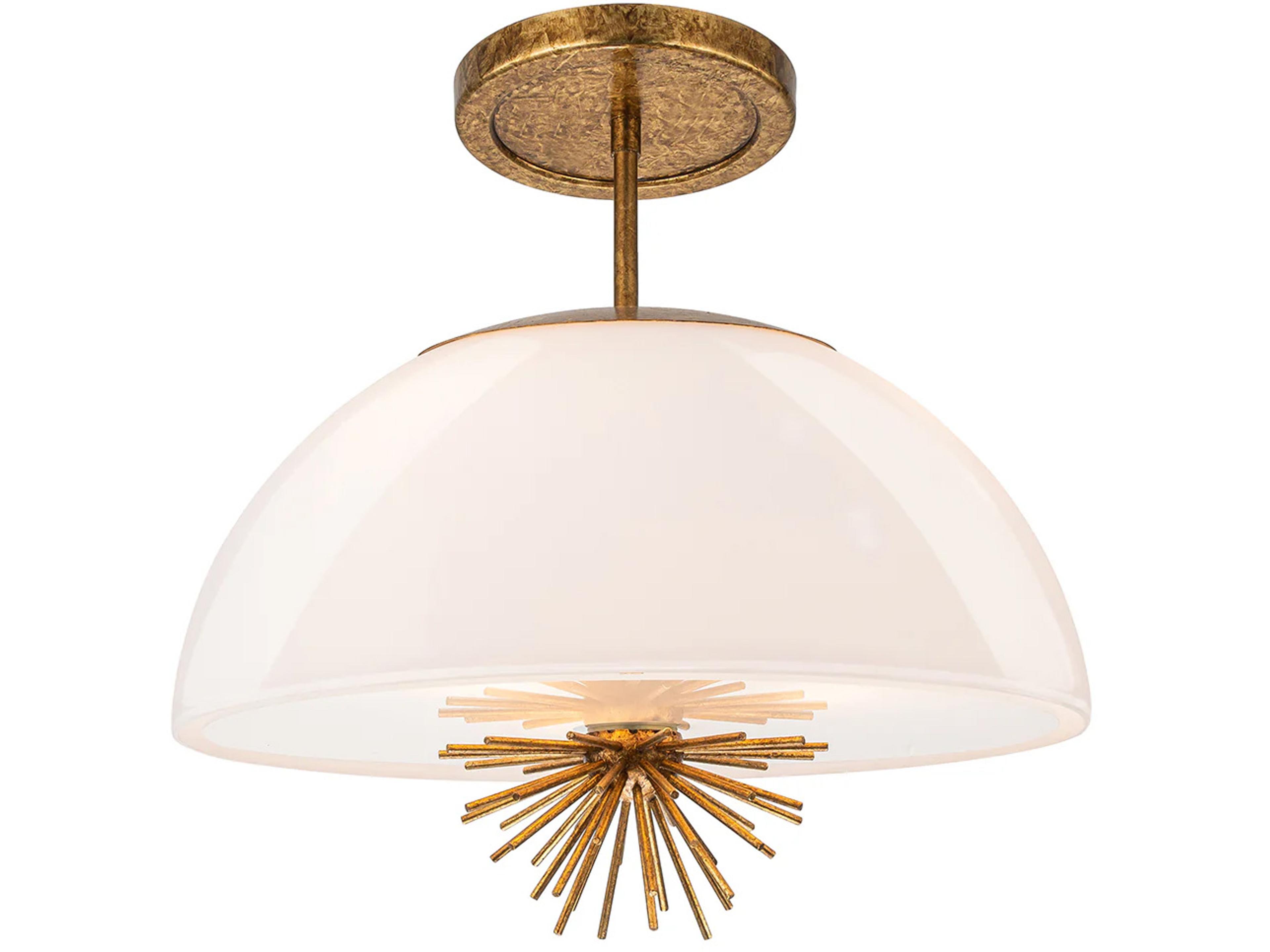 Staring 3-Light Distressed Gold Pendant