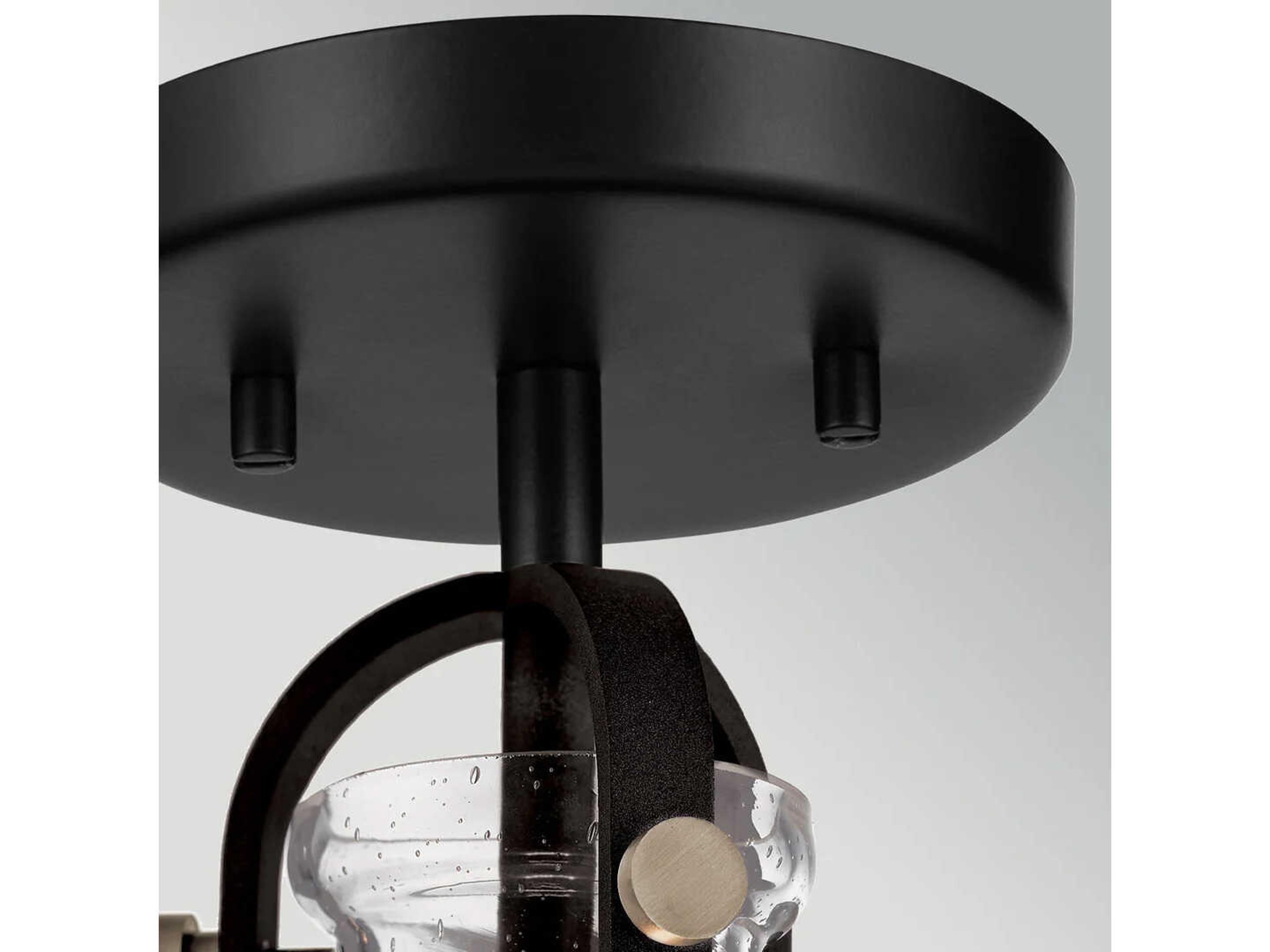 Lucas McKearn Hampton 1-Light Graphite Black Dome Pendant