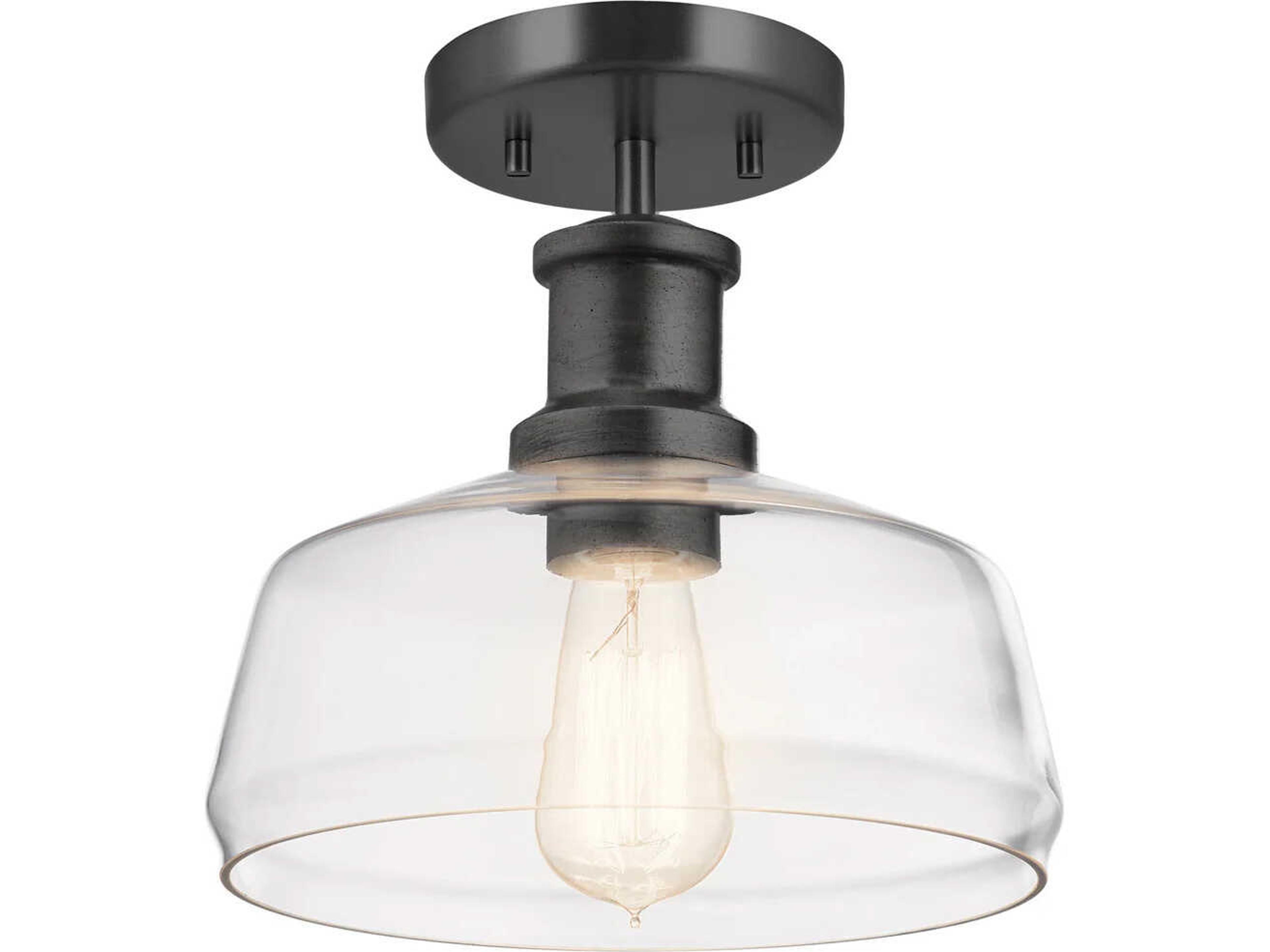 Lucas McKearn Notting Hill 1-Light Graphite Black Dome Geometric Mini Pendant