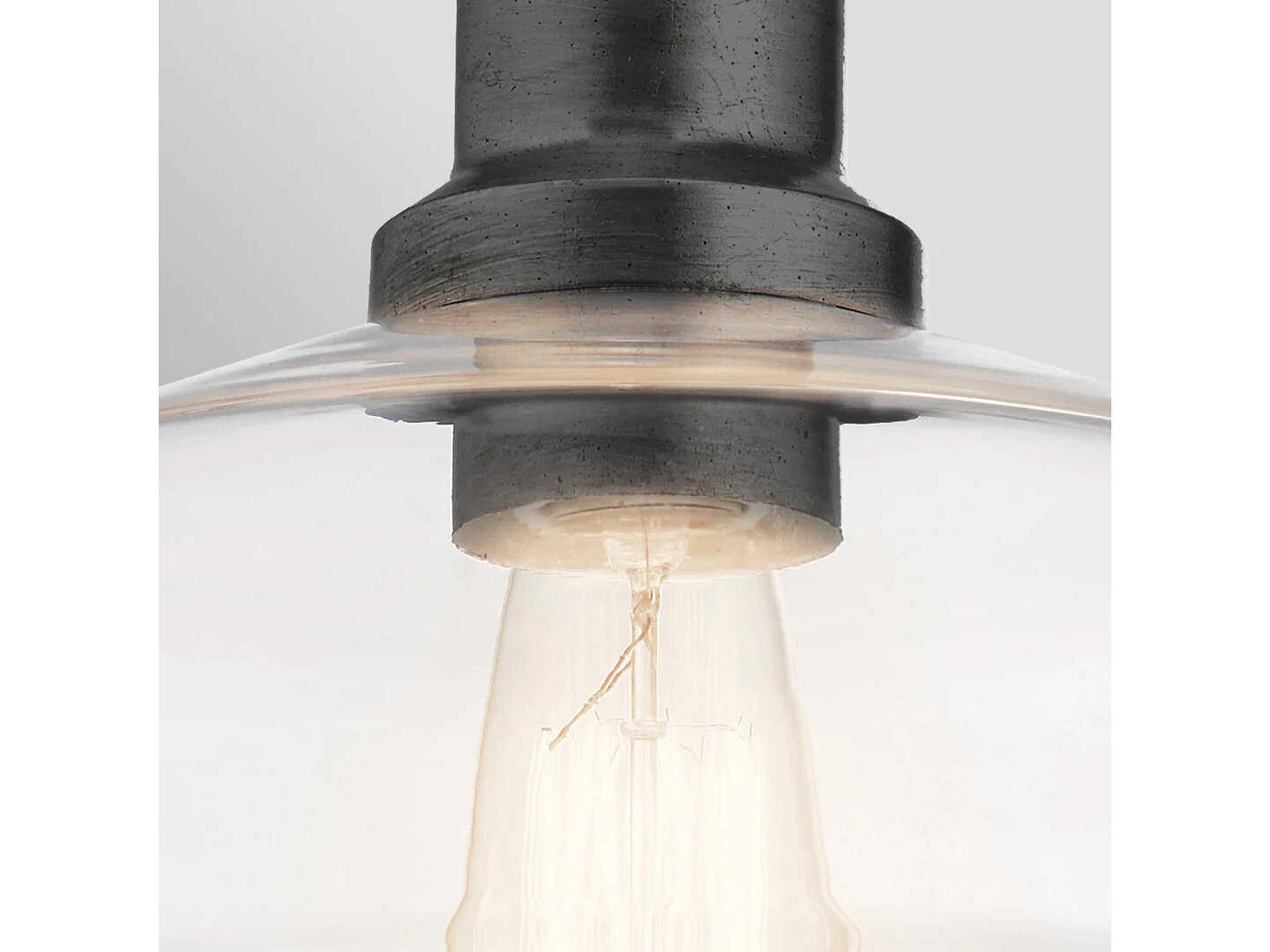 Lucas McKearn Notting Hill 1-Light Graphite Black Dome Geometric Mini Pendant