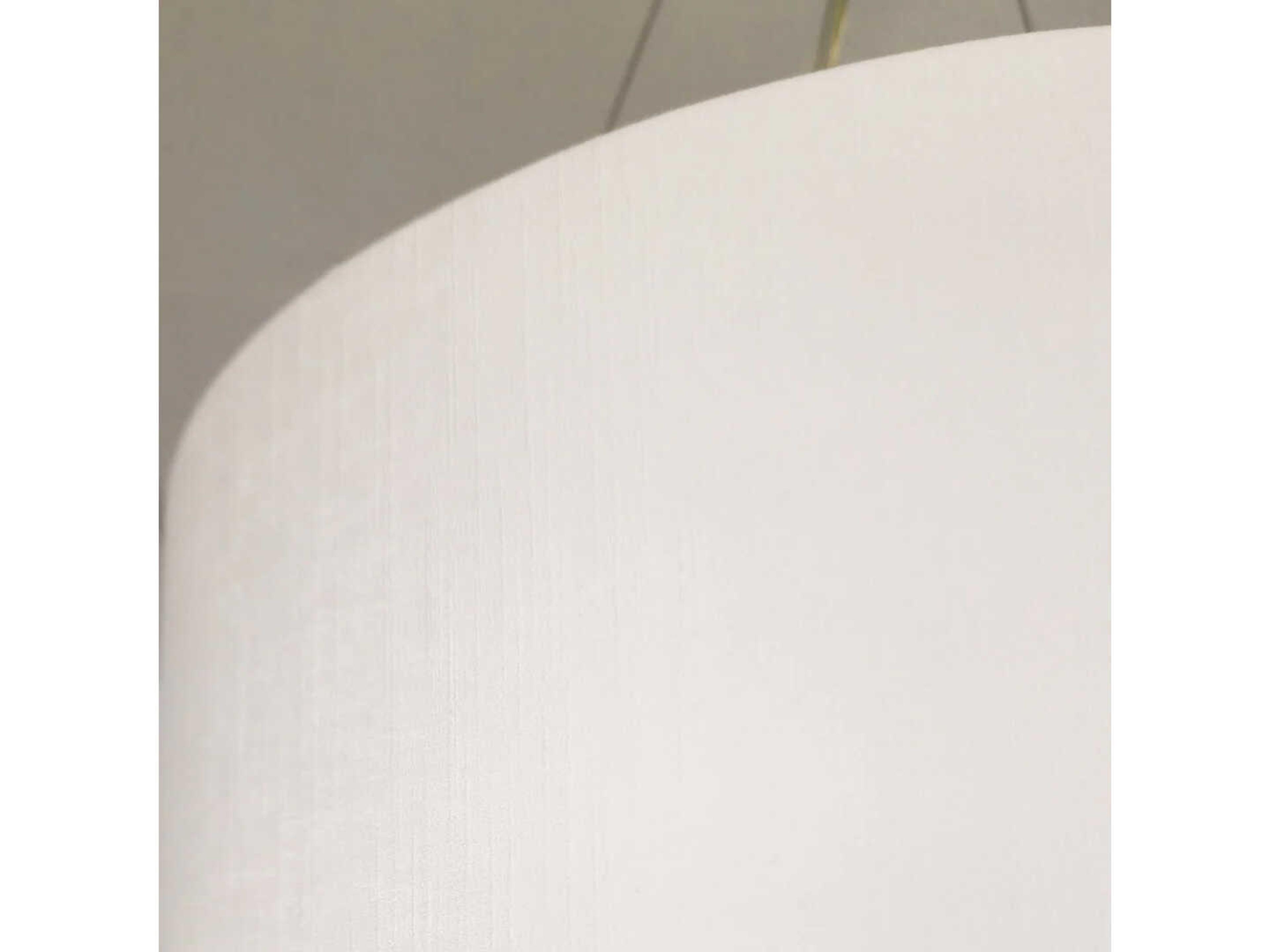 Lucas McKearn Pearce 3-Light Aged Brass Ivory Shade Cylinder Pendant