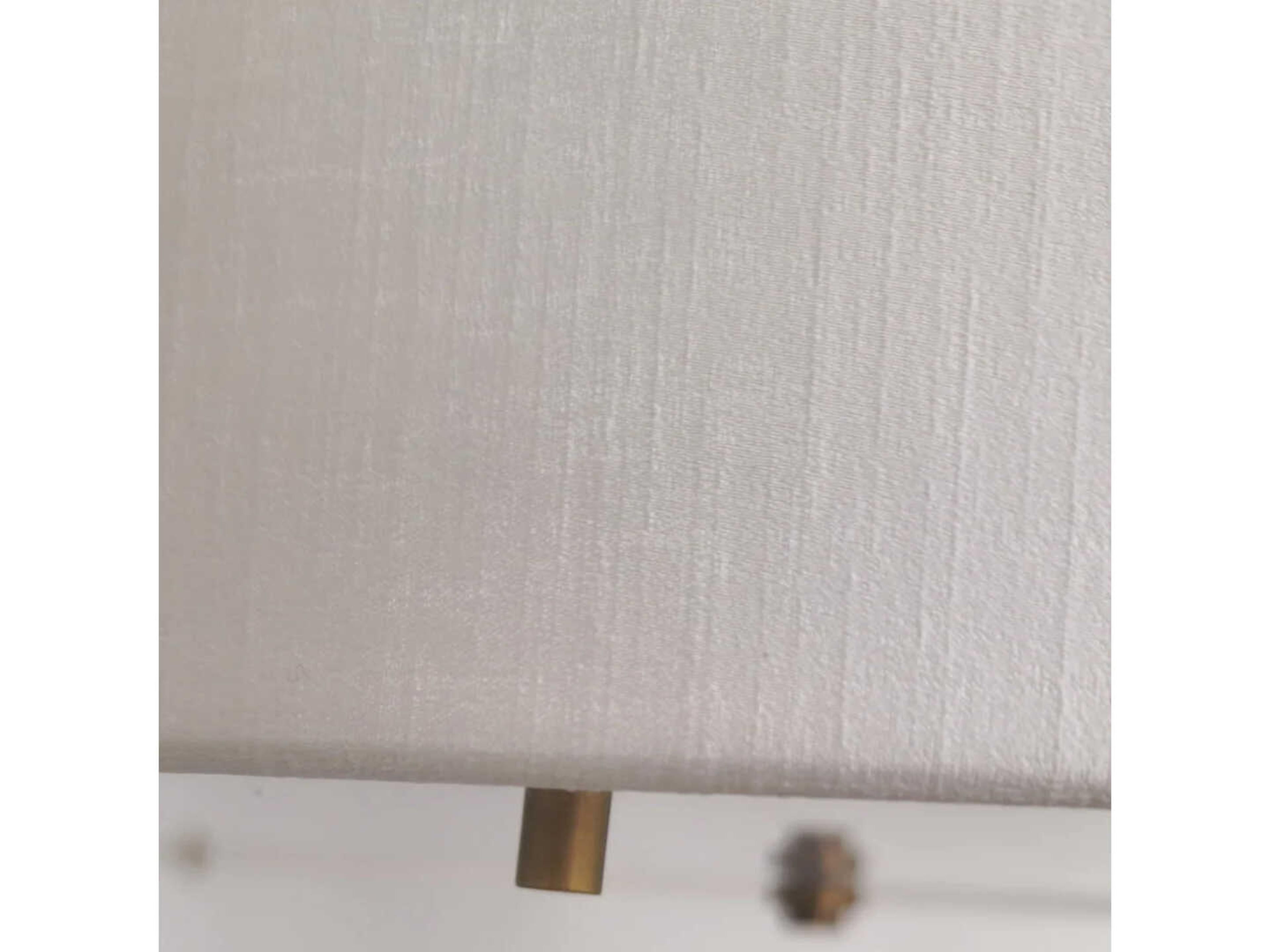 Lucas McKearn Pearce 7-Light Aged Brass Ivory Shade Drum Pendant