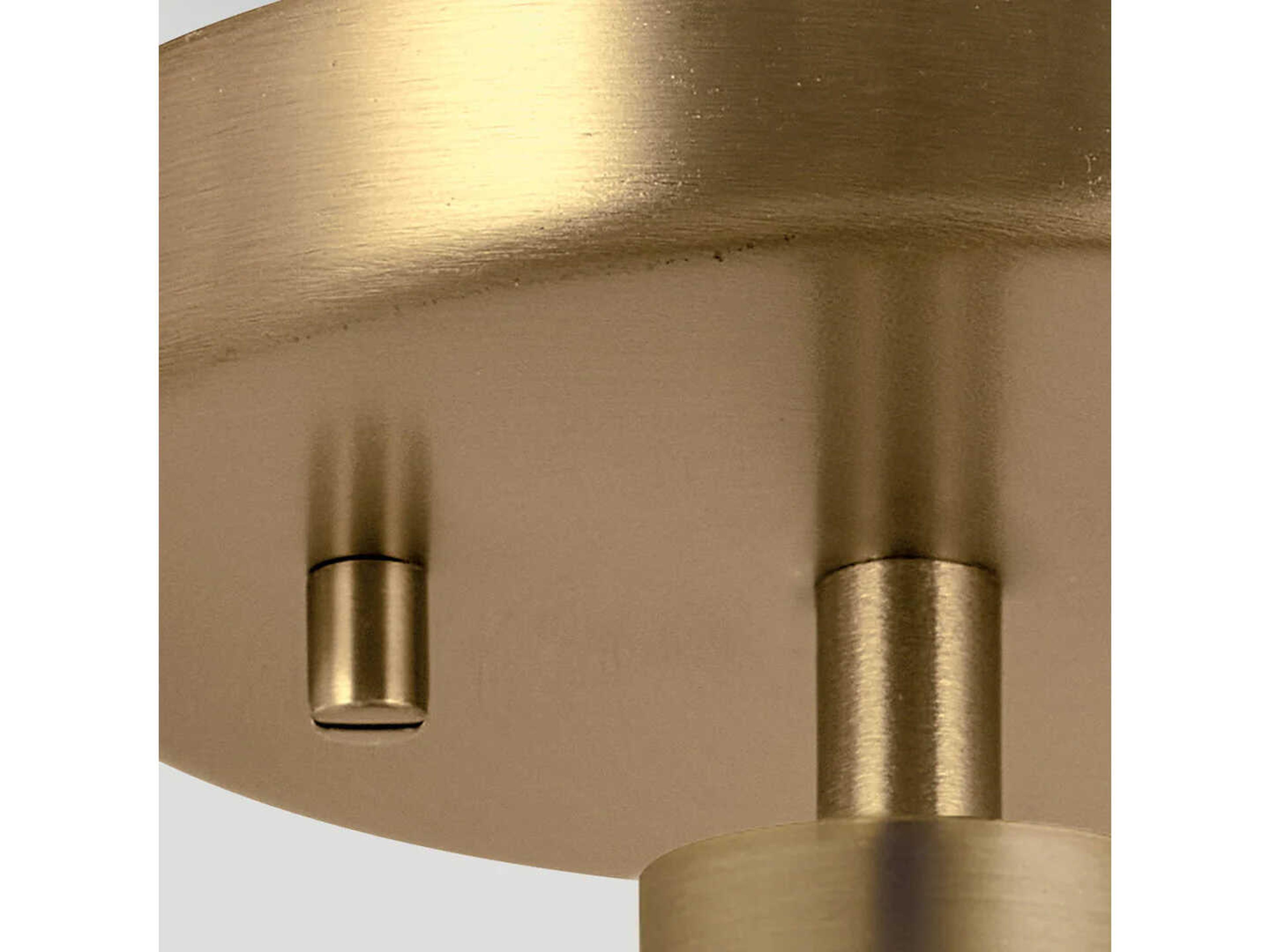 Lucas McKearn Windsor 1-Light Painted Natural Brass Geometric Mini Pendant