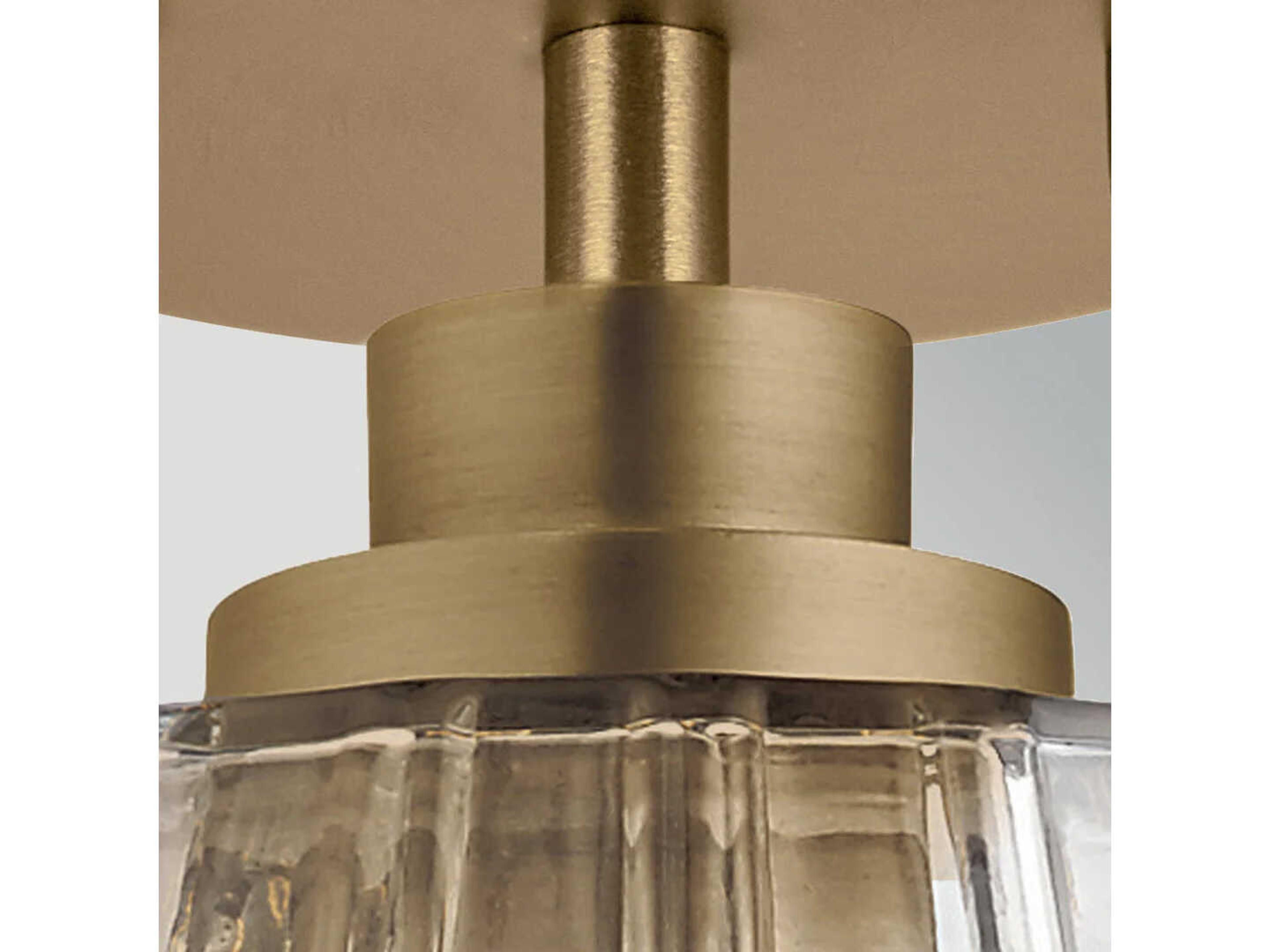 Lucas McKearn Windsor 1-Light Painted Natural Brass Geometric Mini Pendant