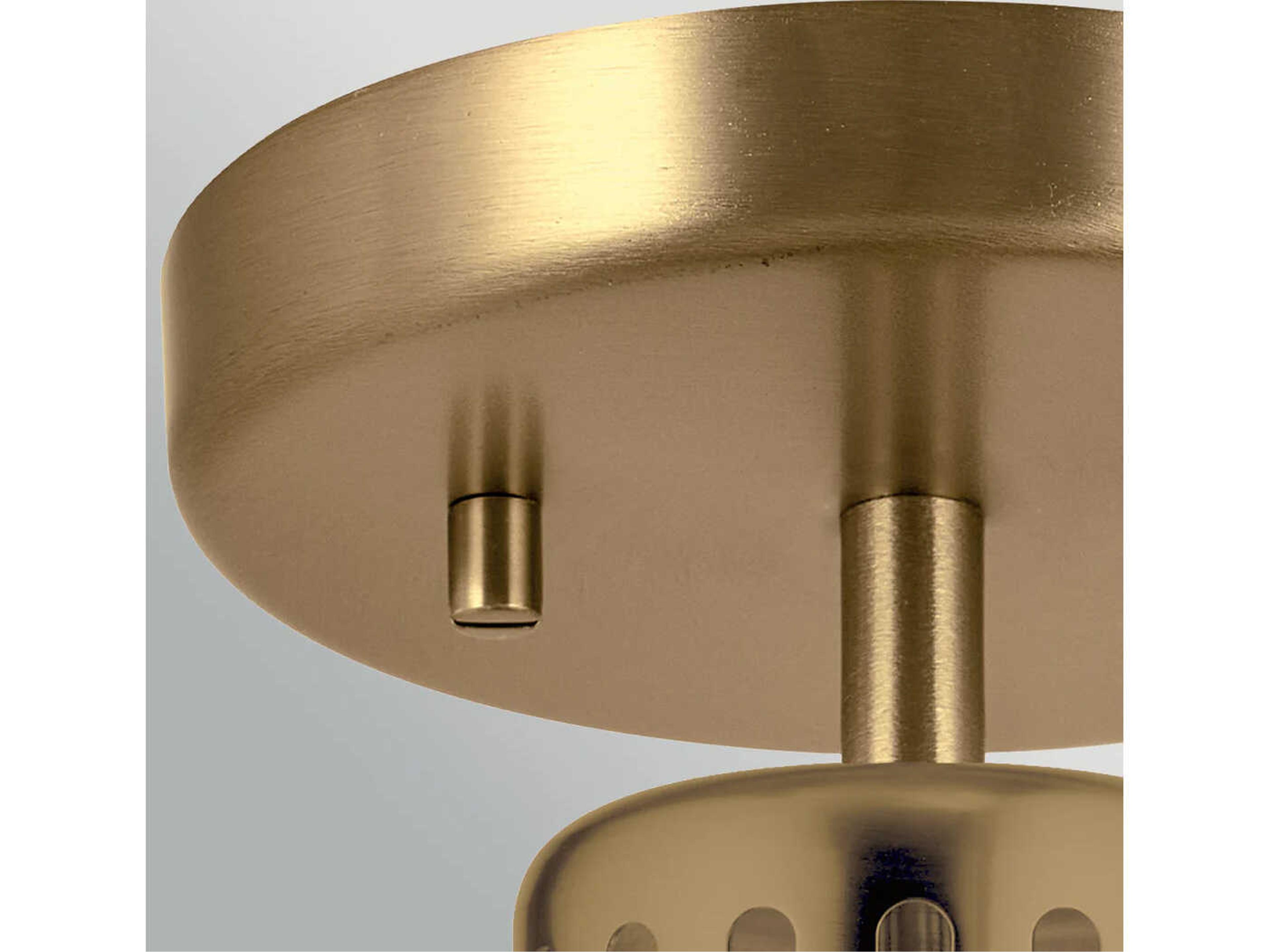 Lucas McKearn York 1-Light Painted Natural Brass Pale Blue Cylinder Mini Pendant