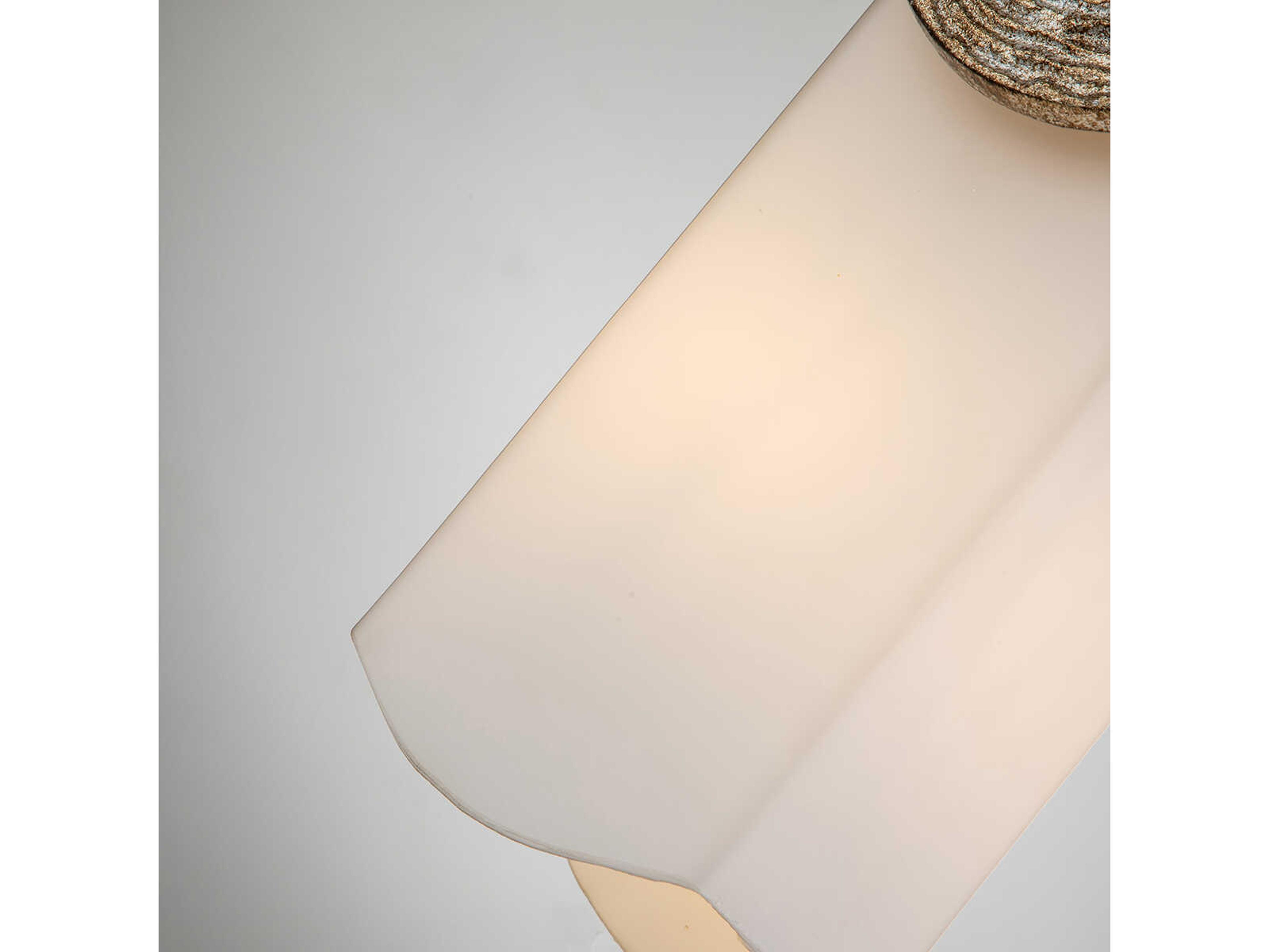 Lucas McKearn Elan 2-Light Silver Leaf Glass Wall Sconce