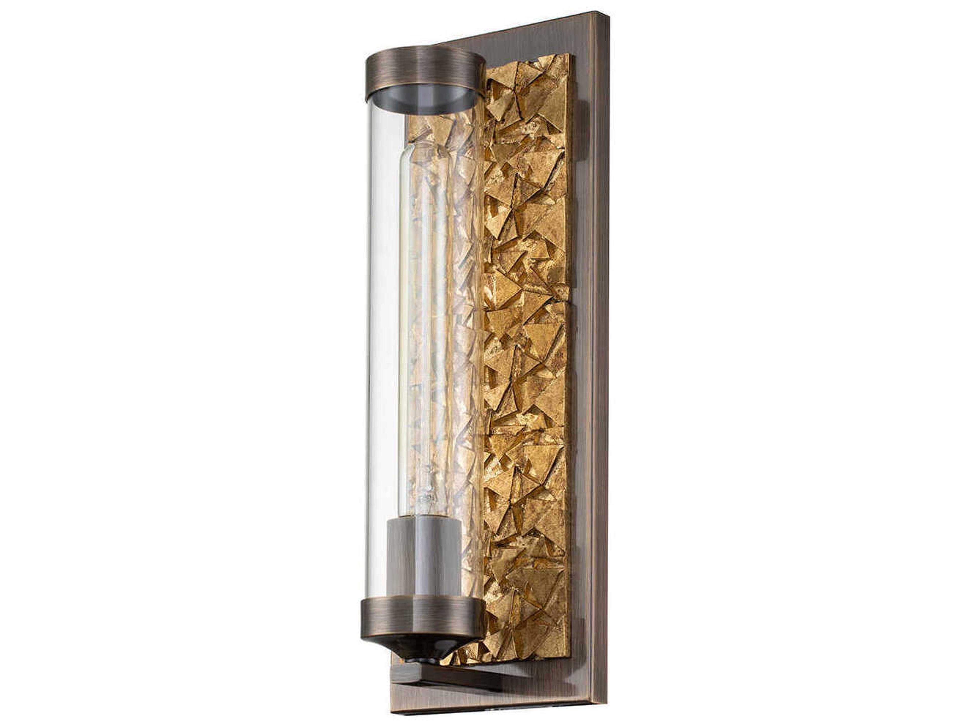 Lucas McKearn Elysian 1-Light Dark Bronze Glass Wall Sconce