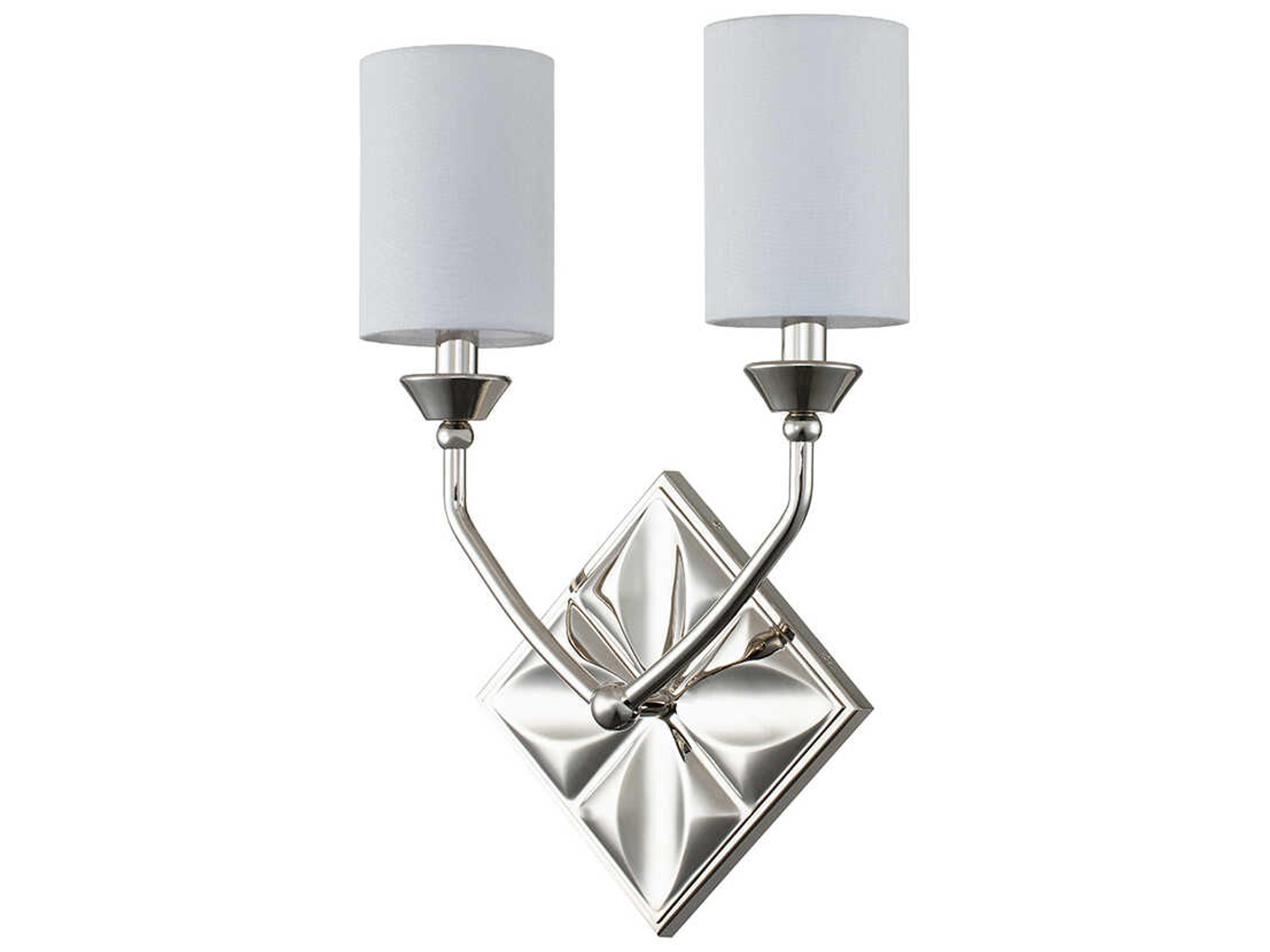 Lucas McKearn Epsilon 2-Light Polished Chrome Wall Sconce