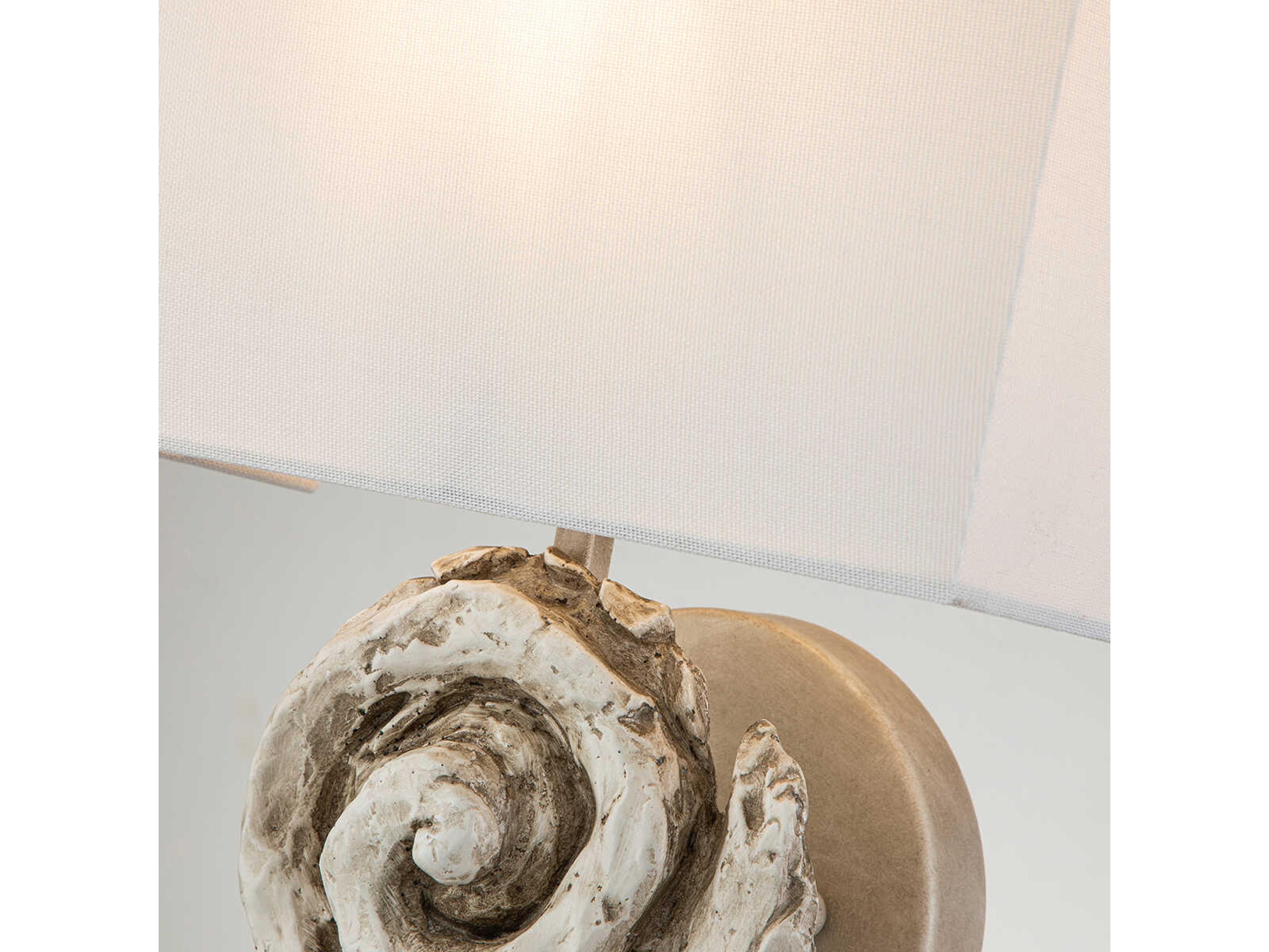 Lucas McKearn Swirl 1-Light Bone White Wall Sconce