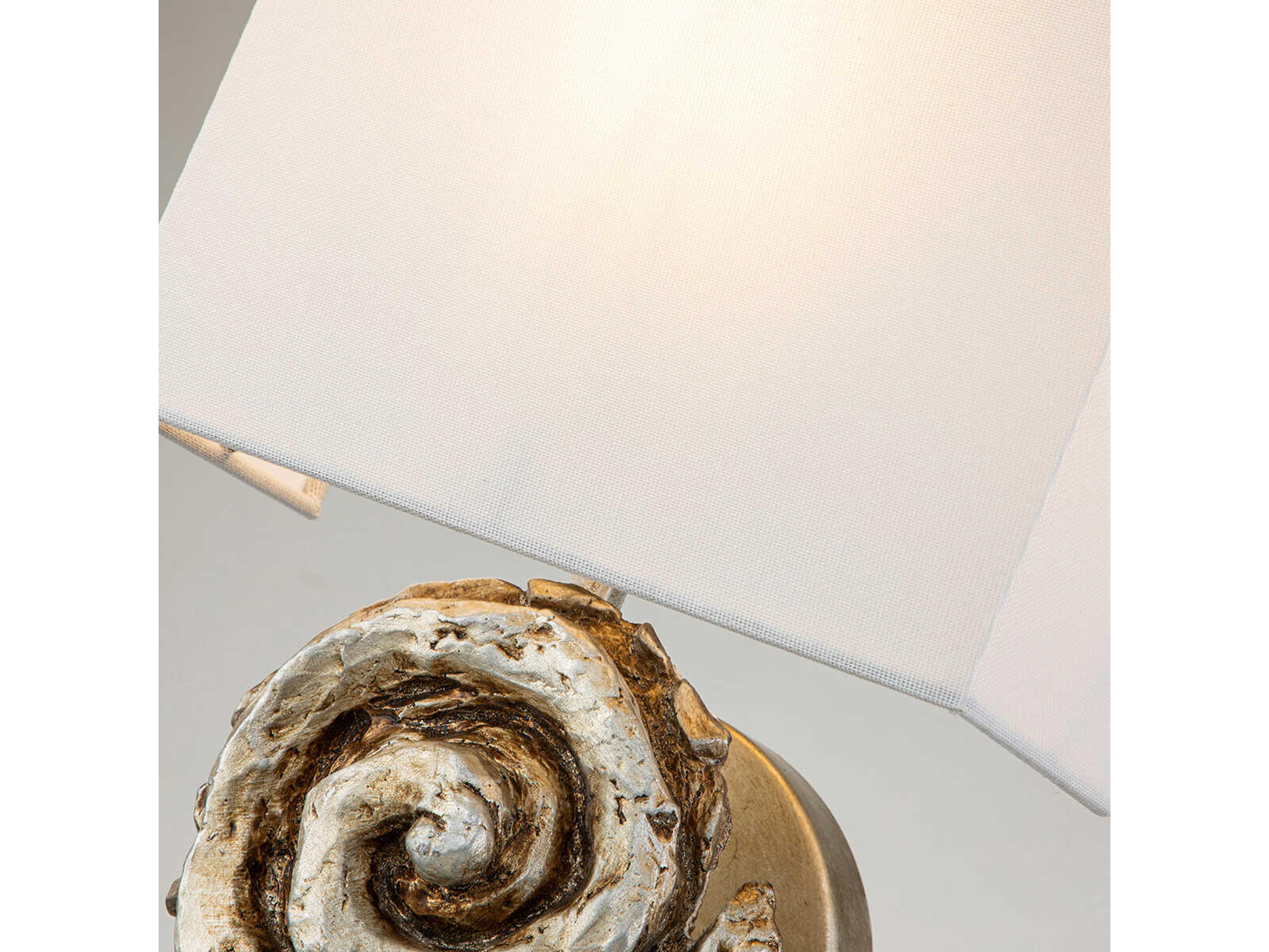 Lucas McKearn Swirl 1-Light Silver Leaf Wall Sconce