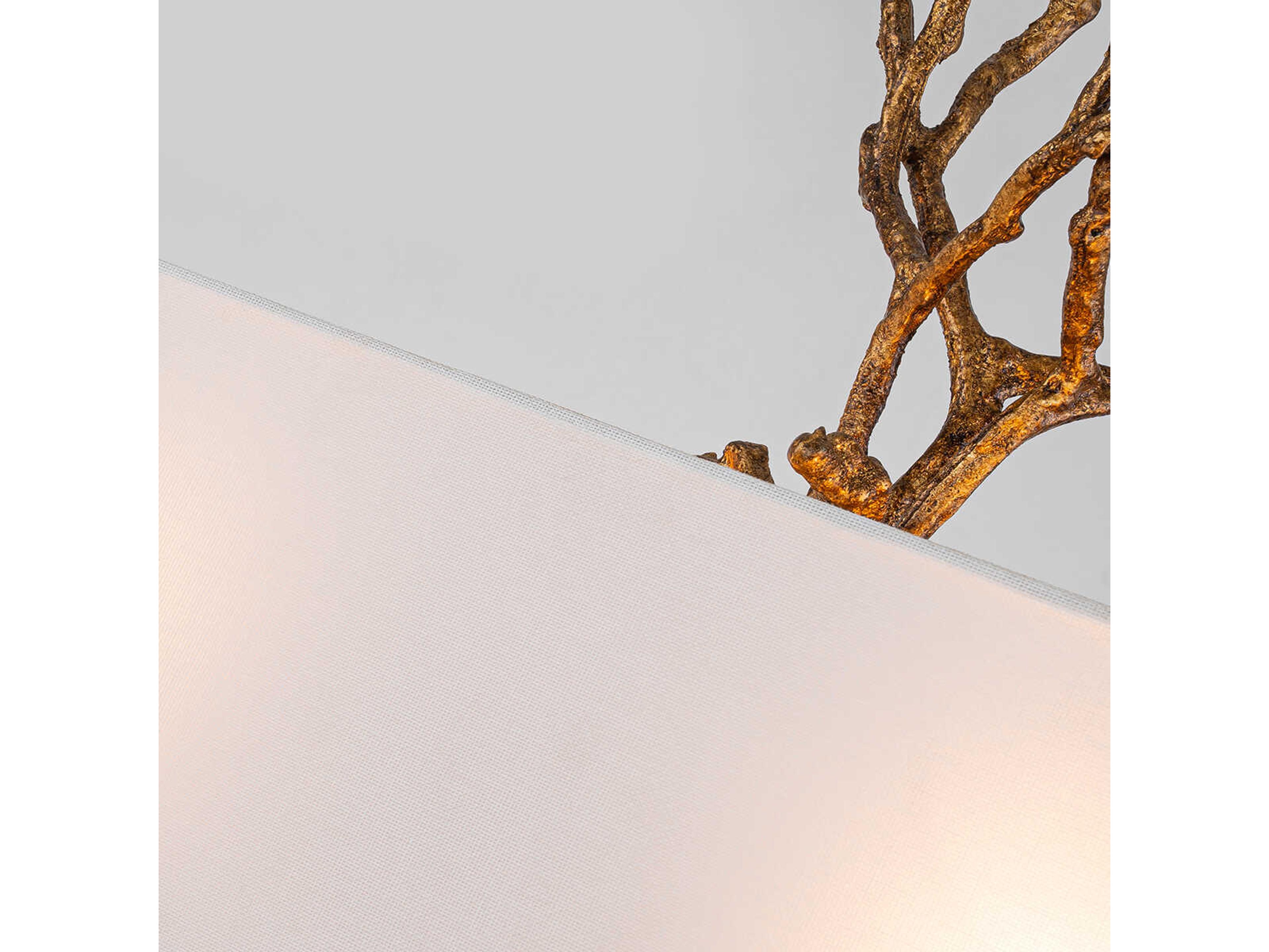 Lucas McKearn Coral 2-Light Gold Wall Sconce