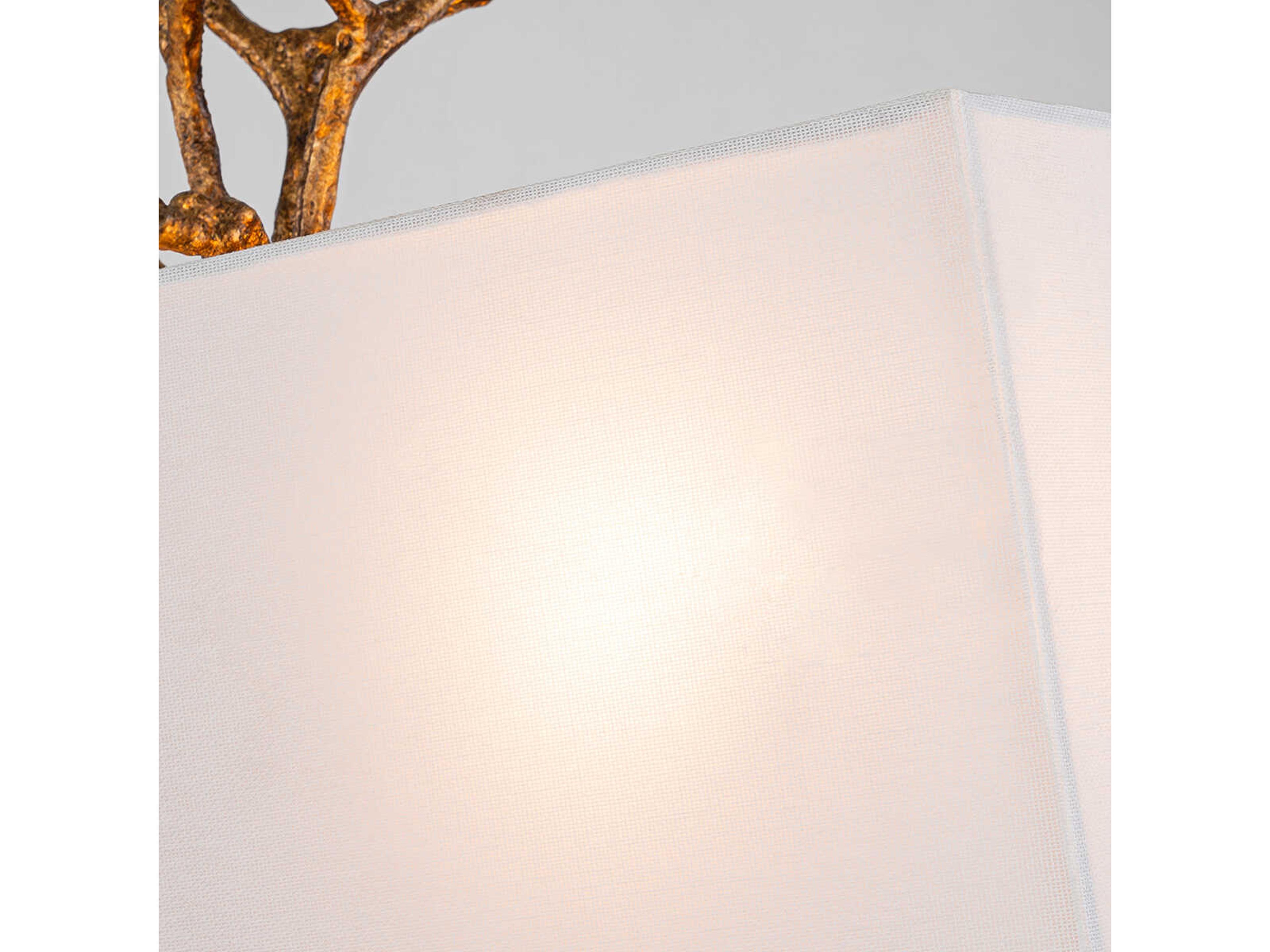 Lucas McKearn Coral 2-Light Gold Wall Sconce