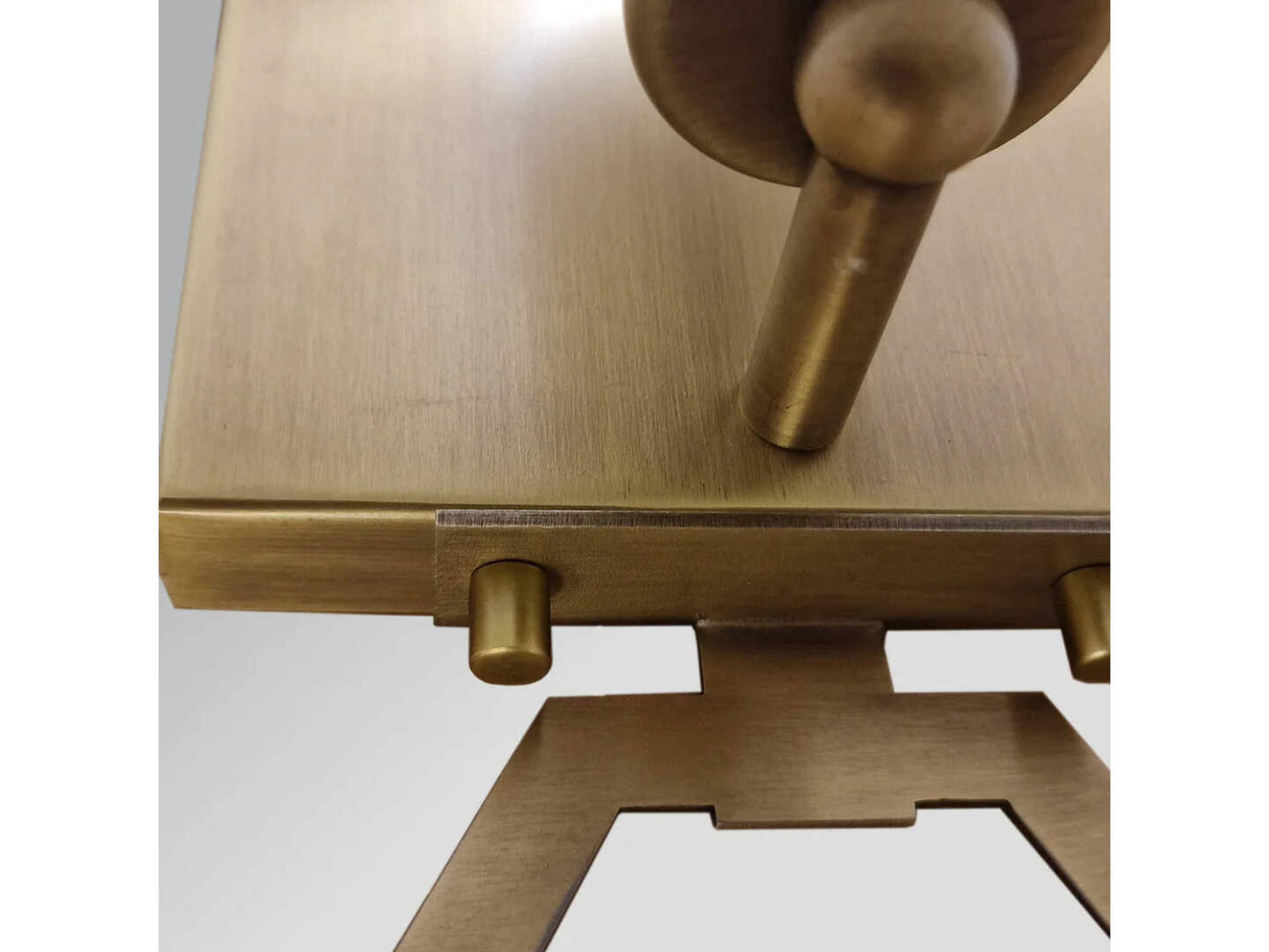 Lucas McKearn Clark 1-Light Aged Brass Wall Sconce