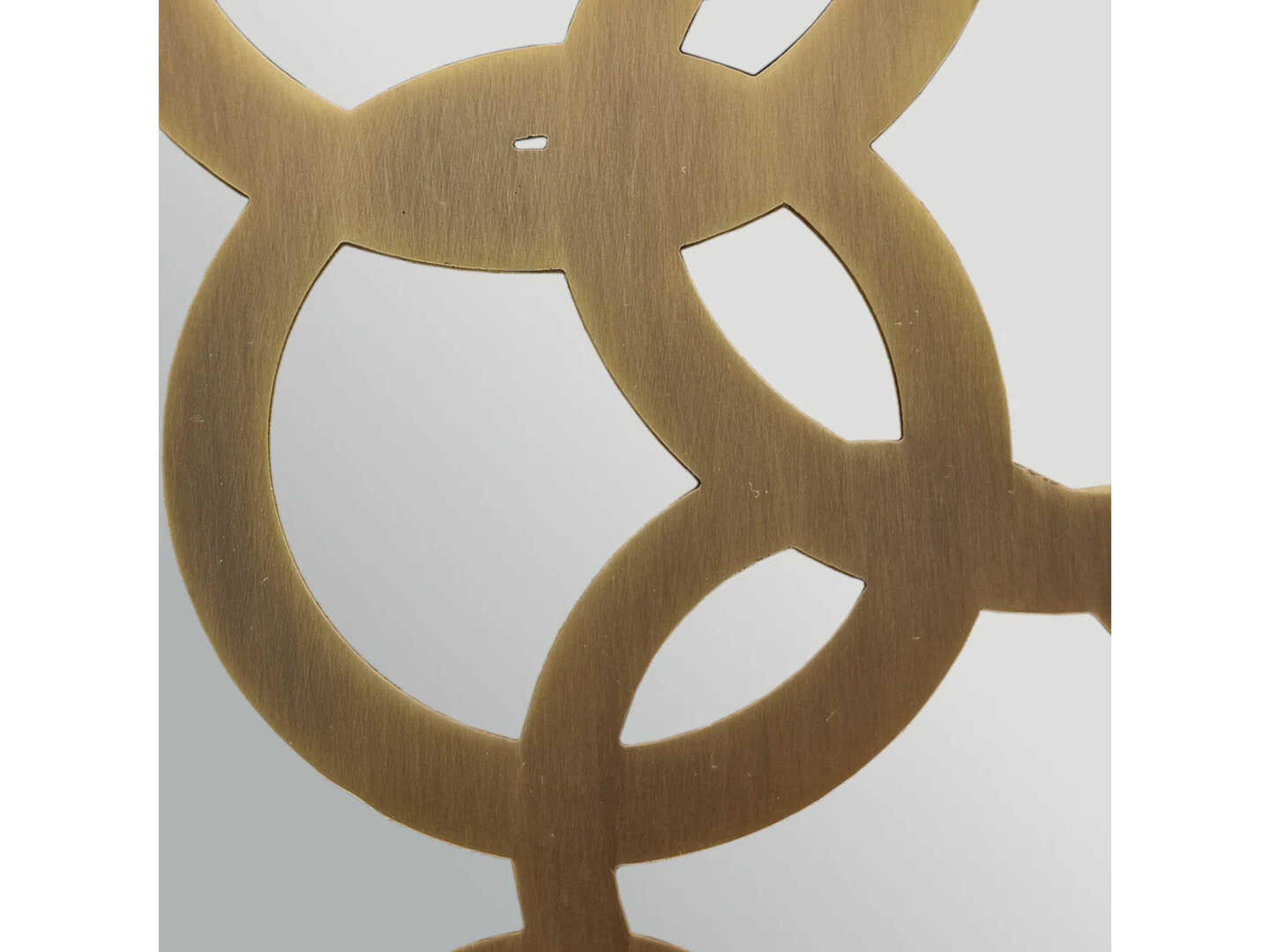 Lucas McKearn Curtis 2-Light Aged Brass Ivory Shade Wall Sconce