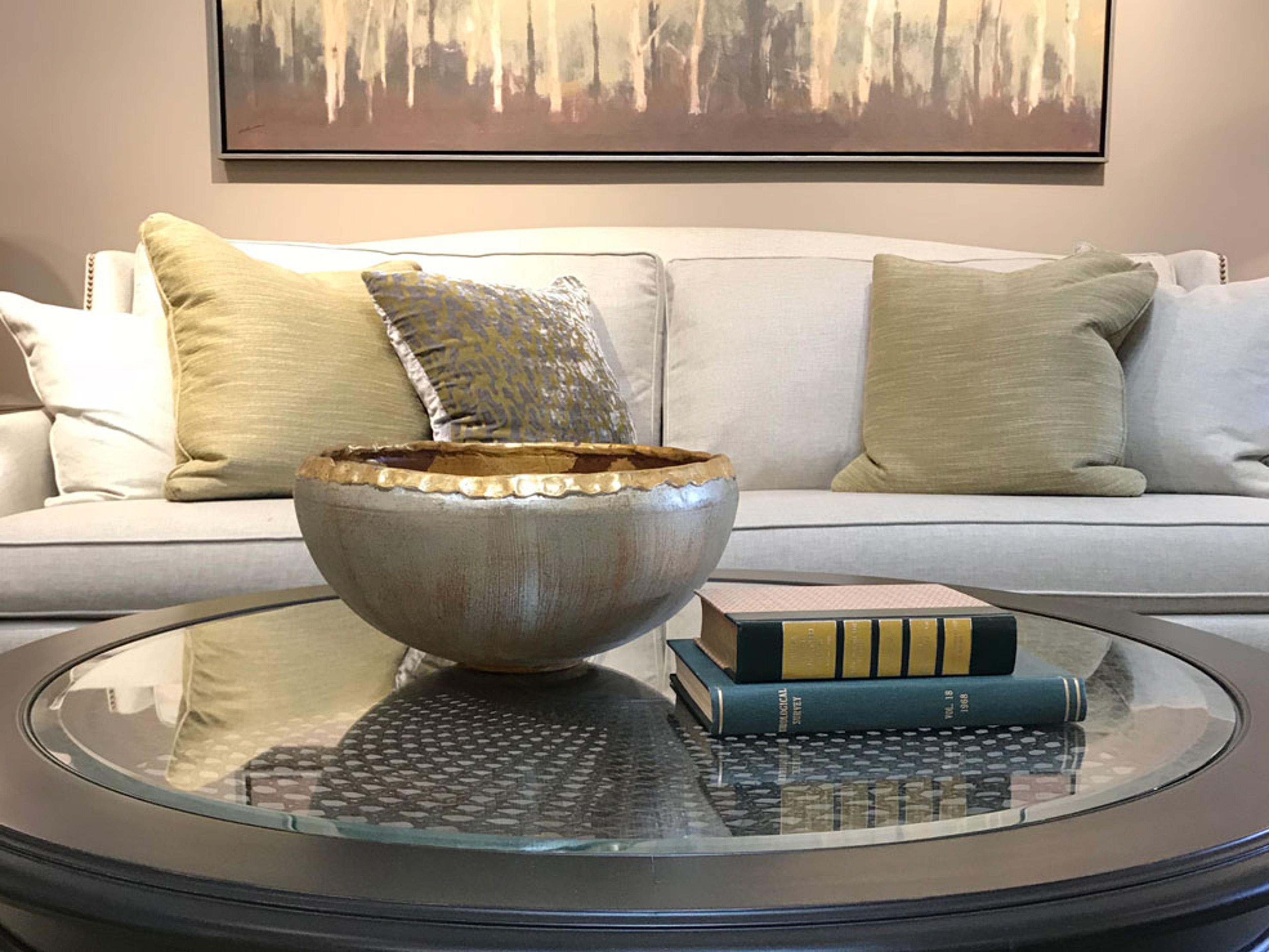 Lucas McKearn Tricou Gold / Silver Leaf Decorative Bowl