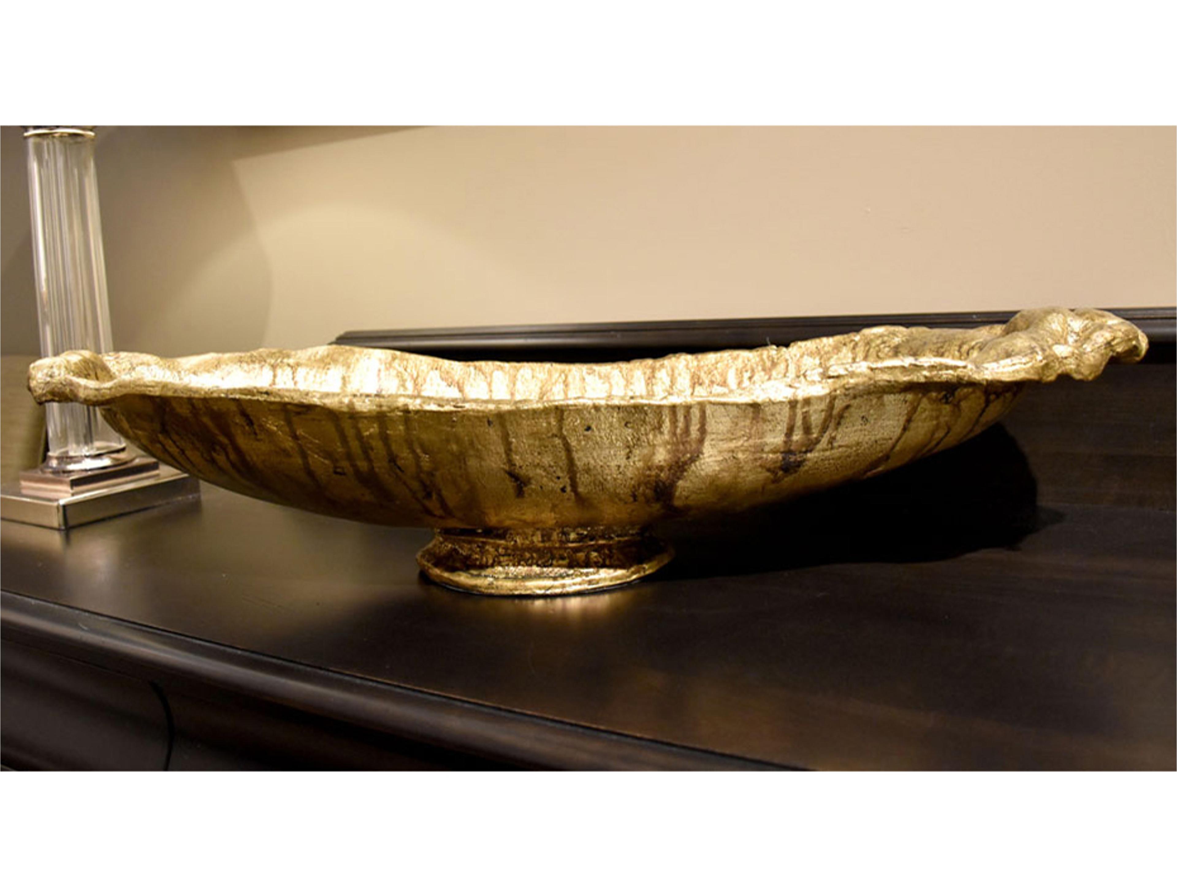 Lucas McKearn Forshey Gold Leaf Decorative Plate