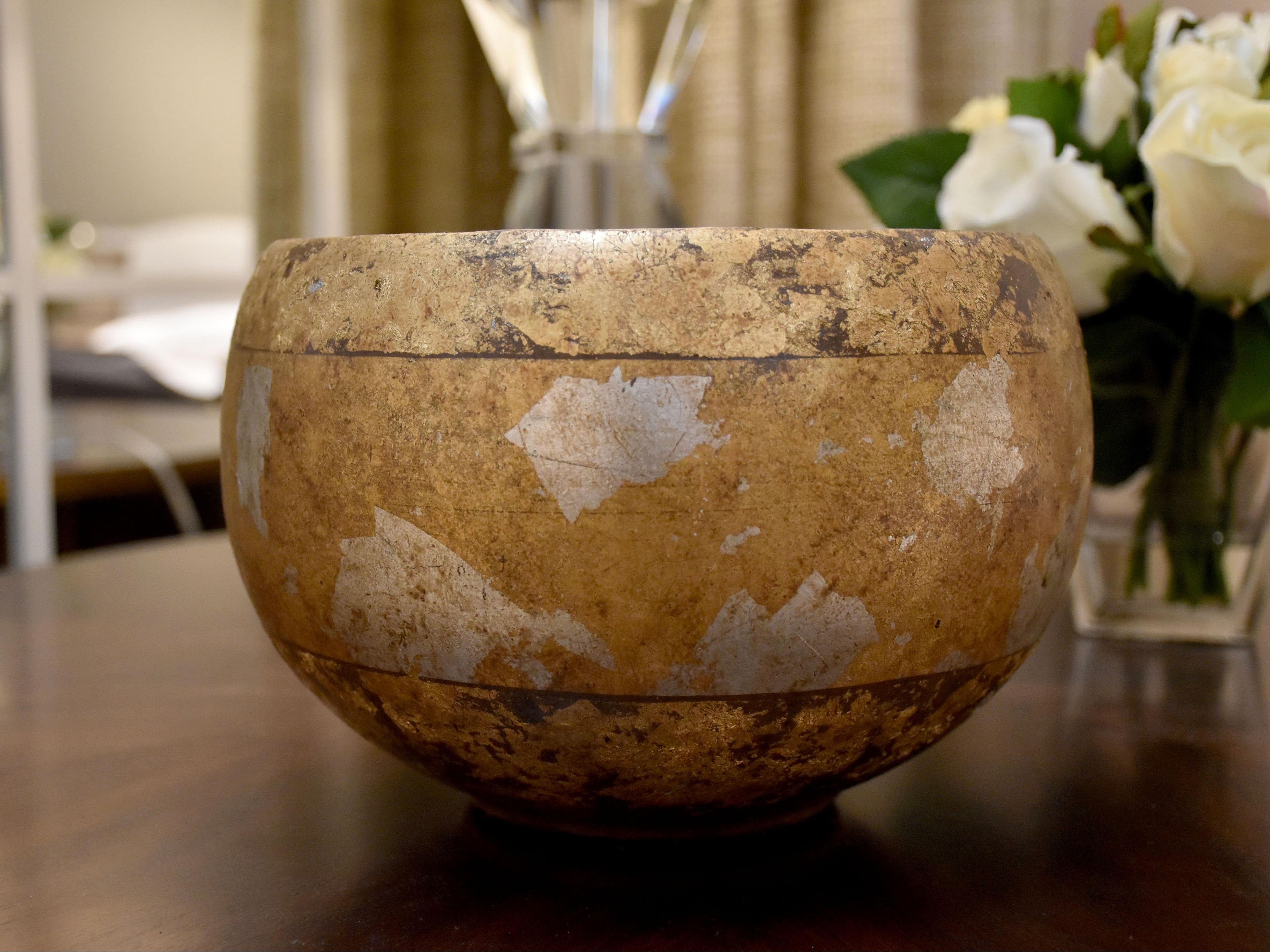 Lucas McKearn Eva Gold / Silver Leaf Decorative Bowl