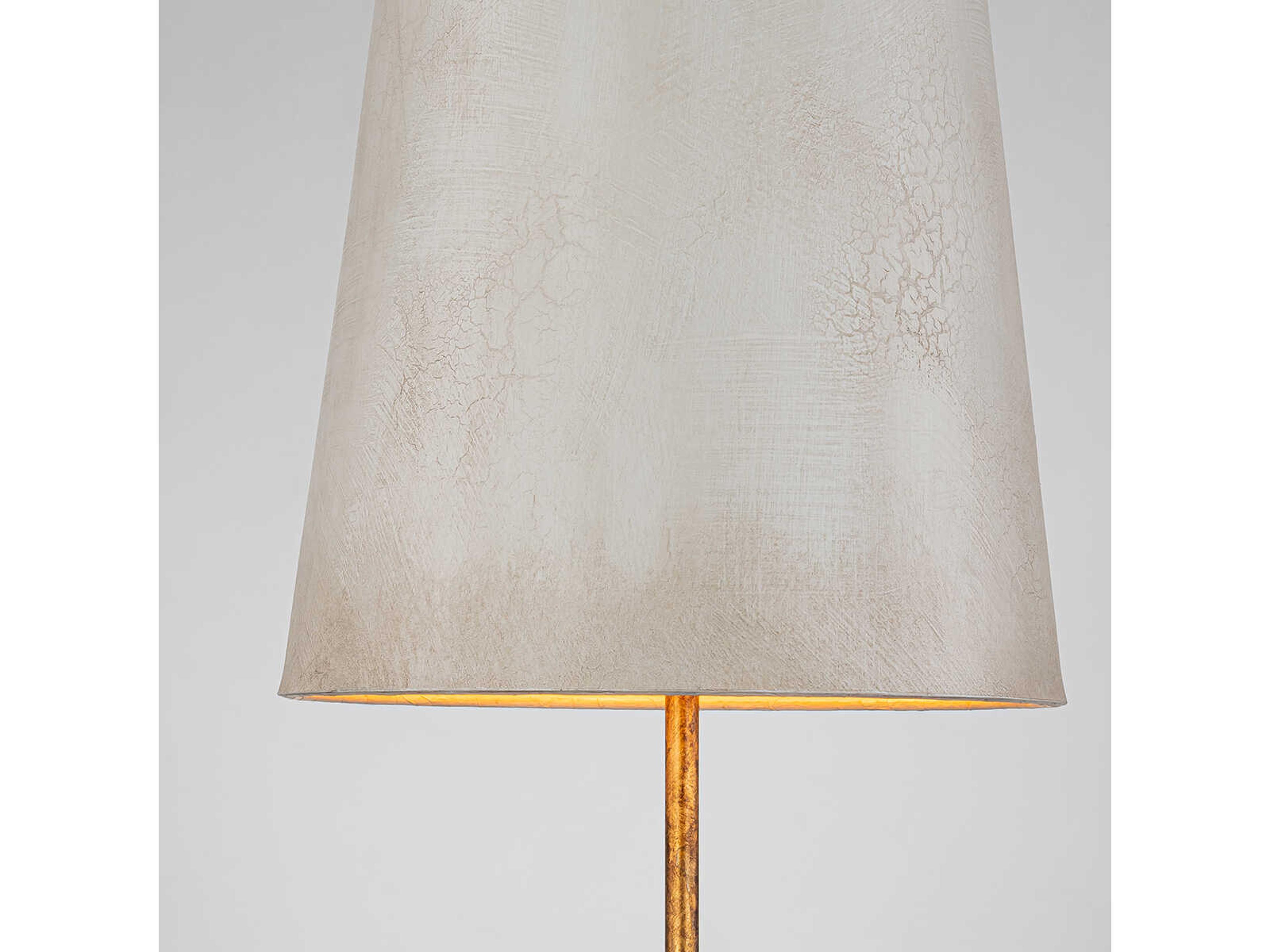 Lucas McKearn Coral Gold White Paper Buffet Lamp