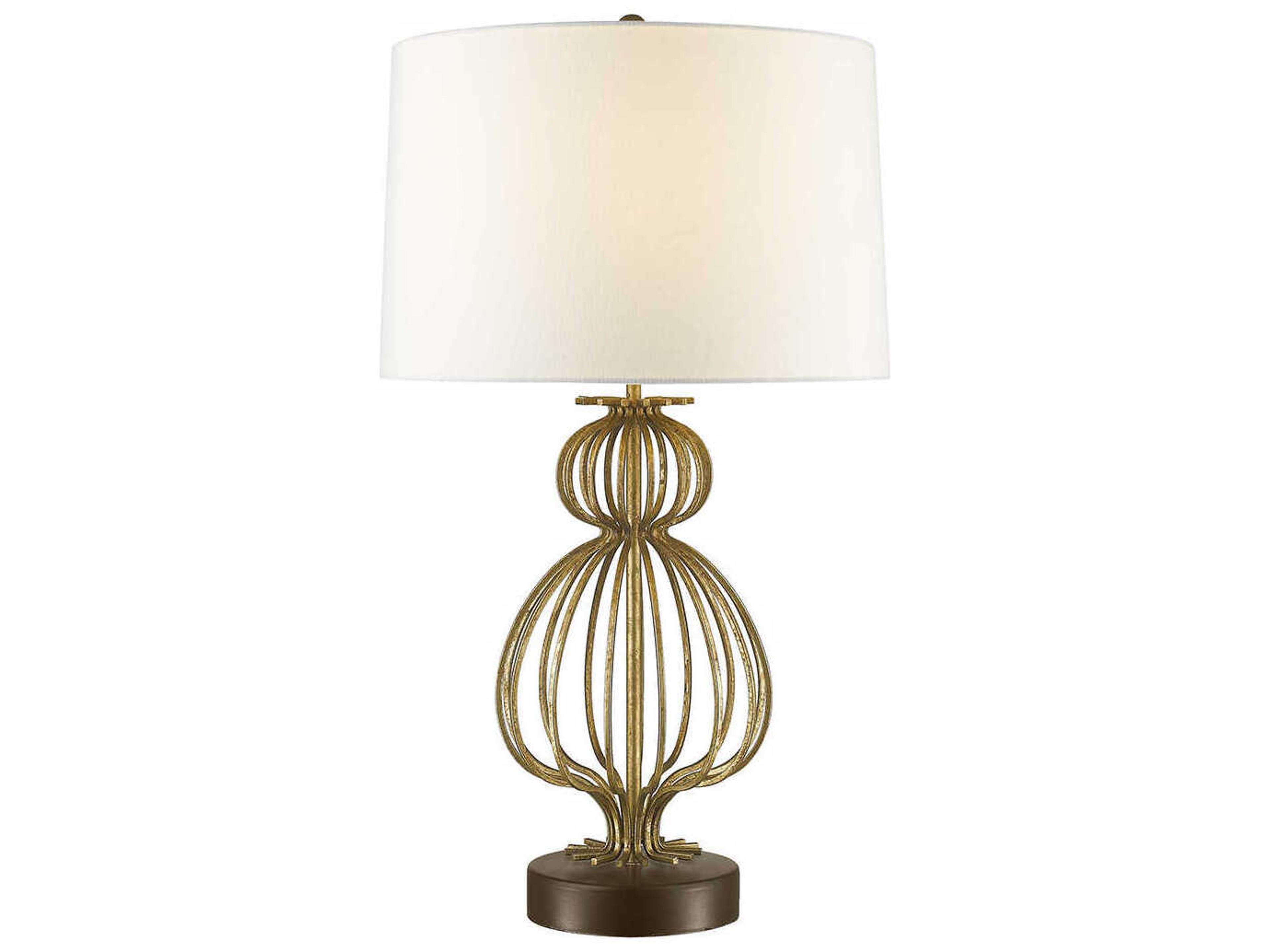 Lucas McKearn Lafitte Glazed Gilt Aged Gold Buffet Lamp