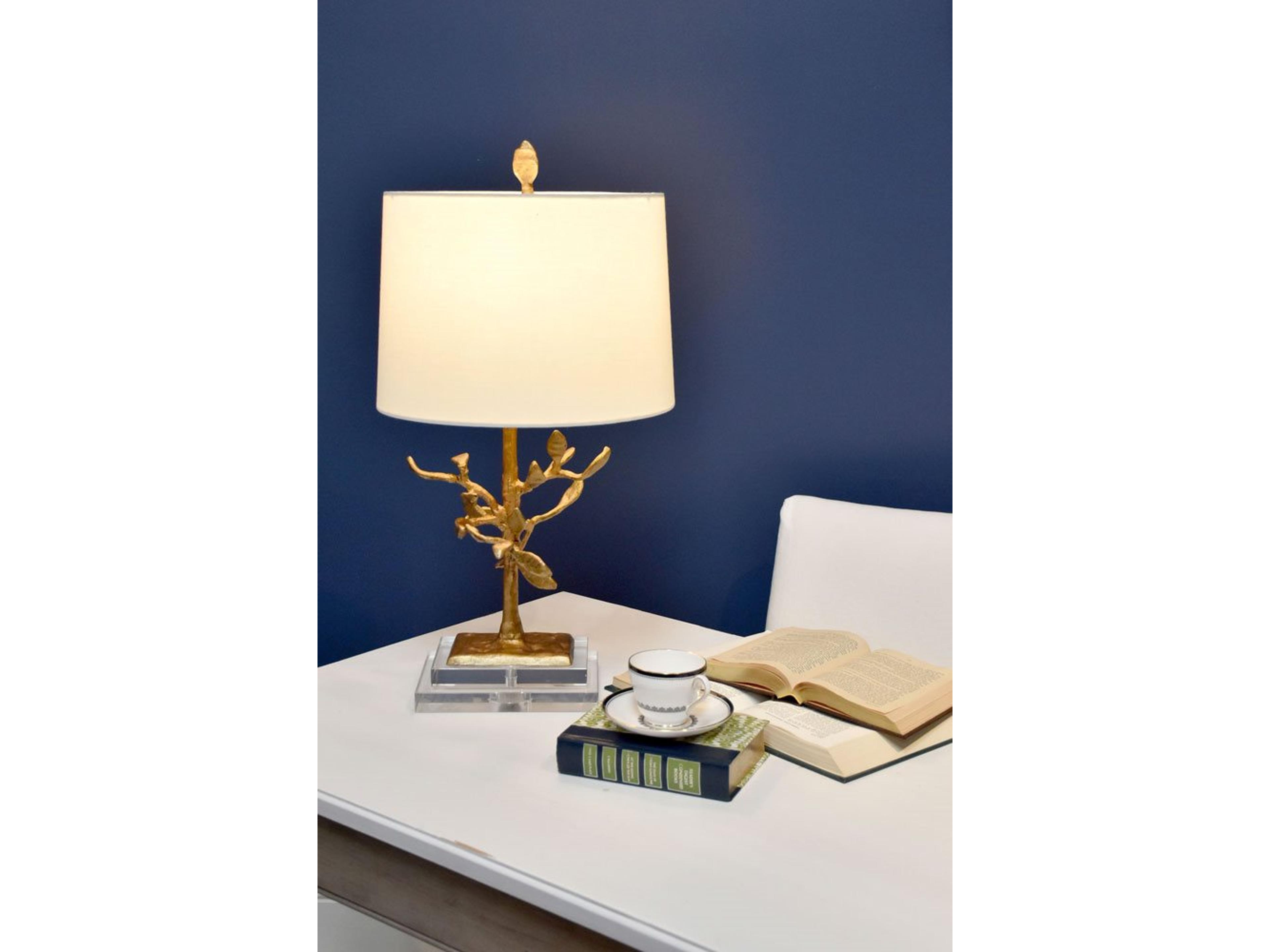 Lucas McKearn Audubon Distressed Gold Table Lamp