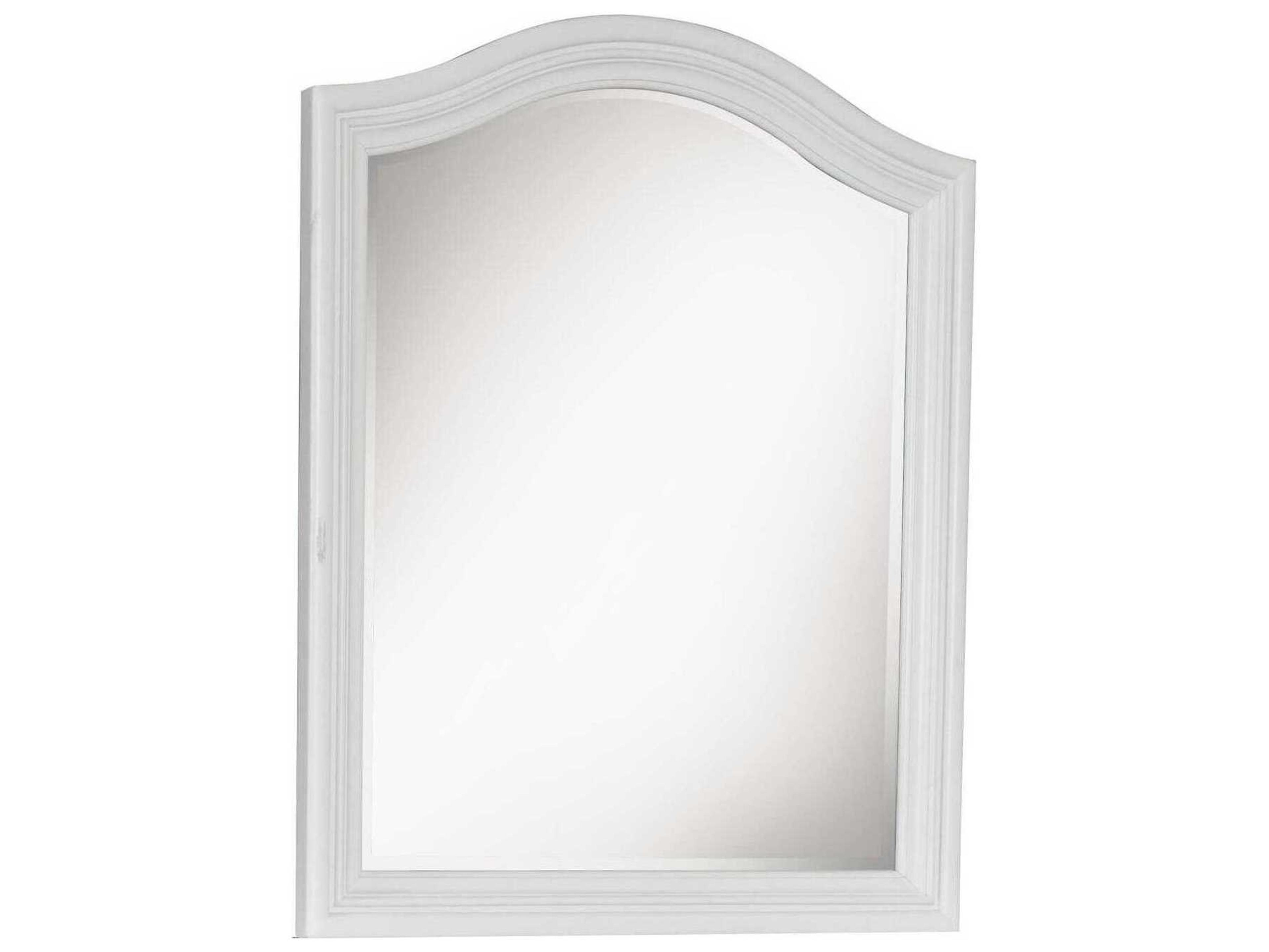 Madison Natural White Painted Dresser Mirror Rectangular