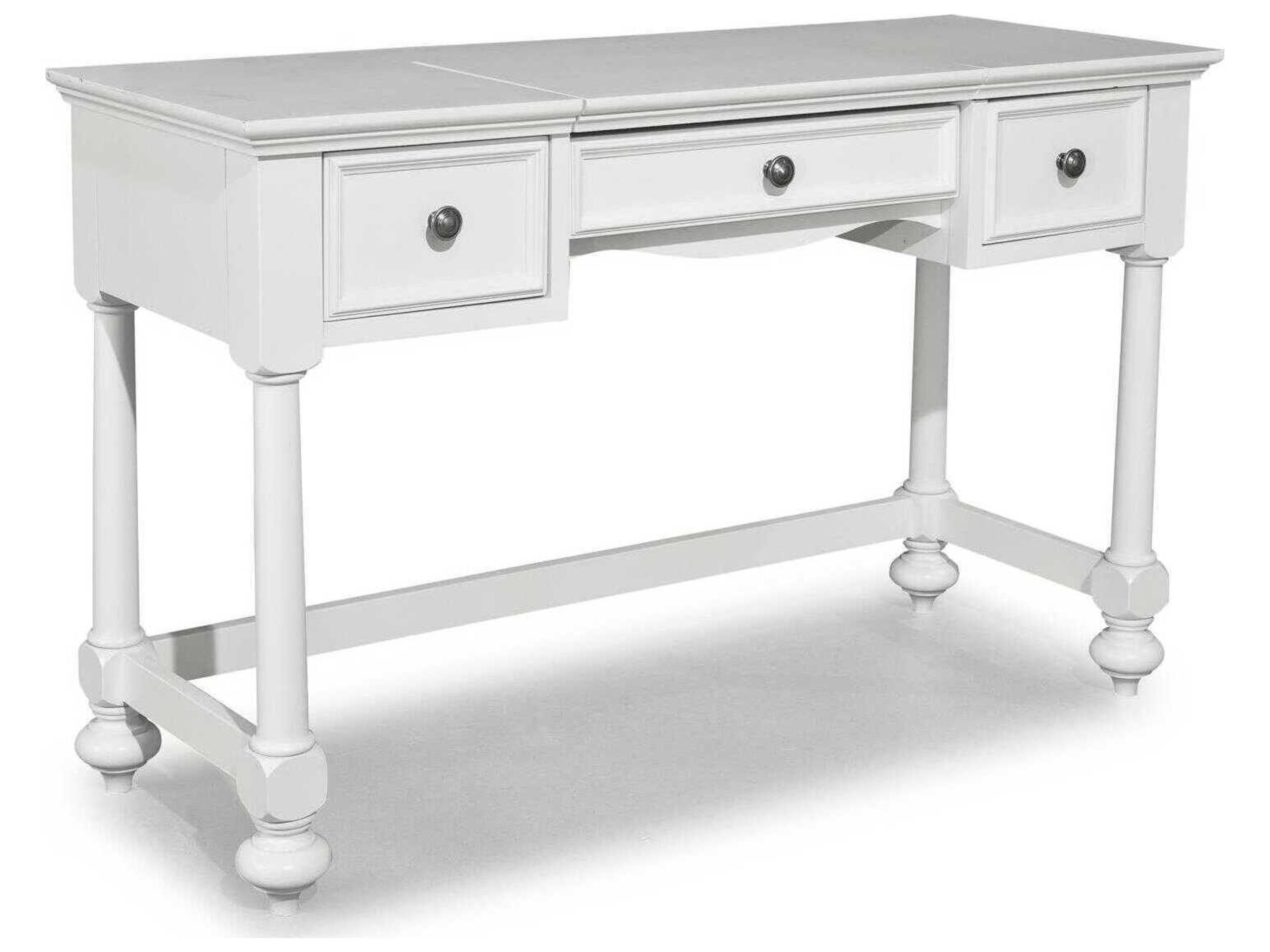 Madison Natural White Painted Birch Wood Writing Desk