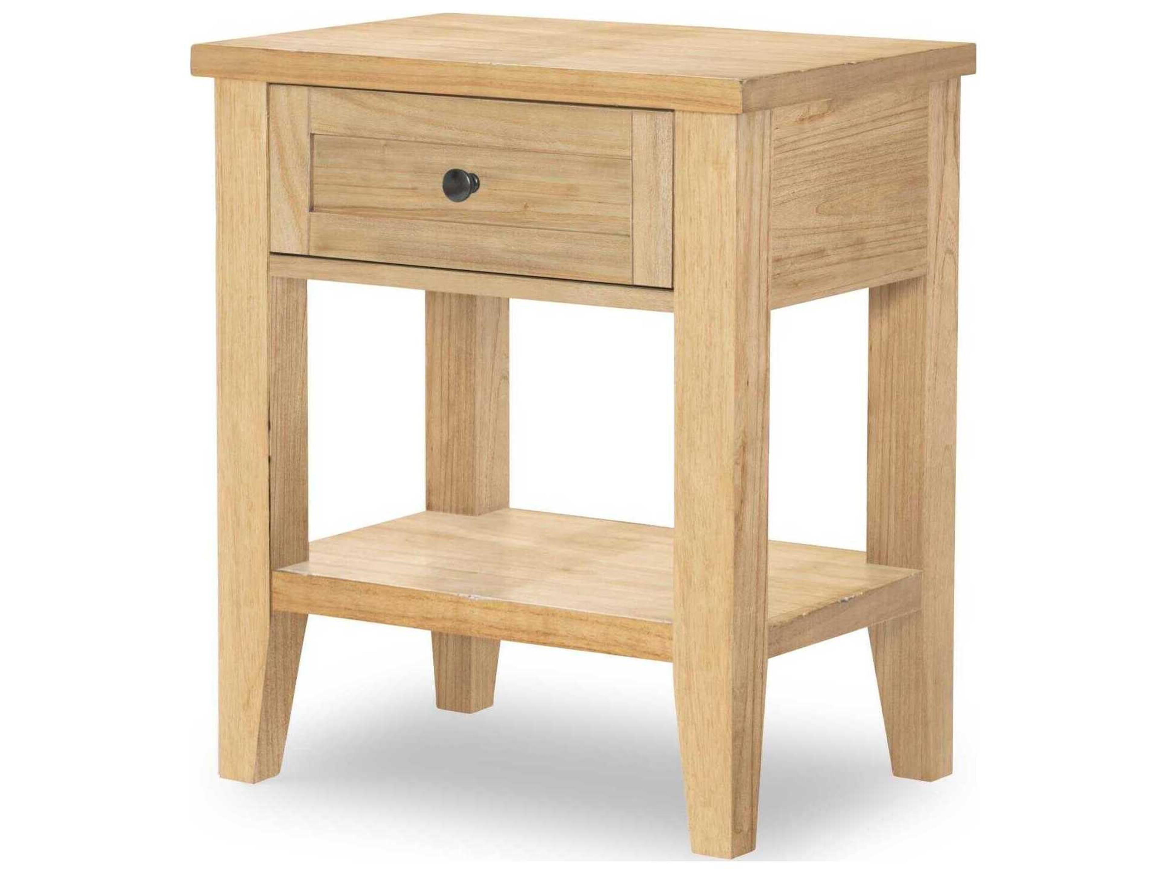 Xxxs And Ooos 1-Drawer Brown Hardwood Nightstand
