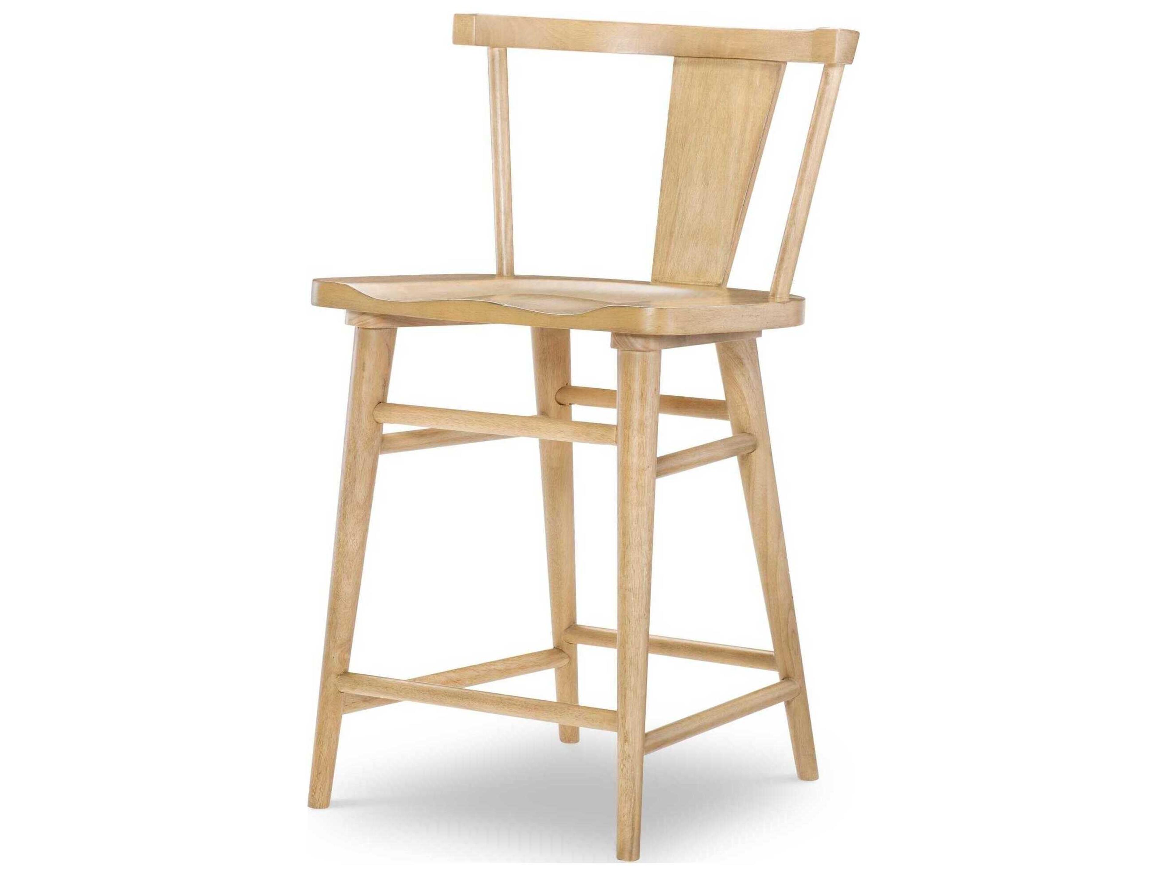 Trisha Yearwood XXX's and OOO's Splat Back Counter Height Chair in Amber