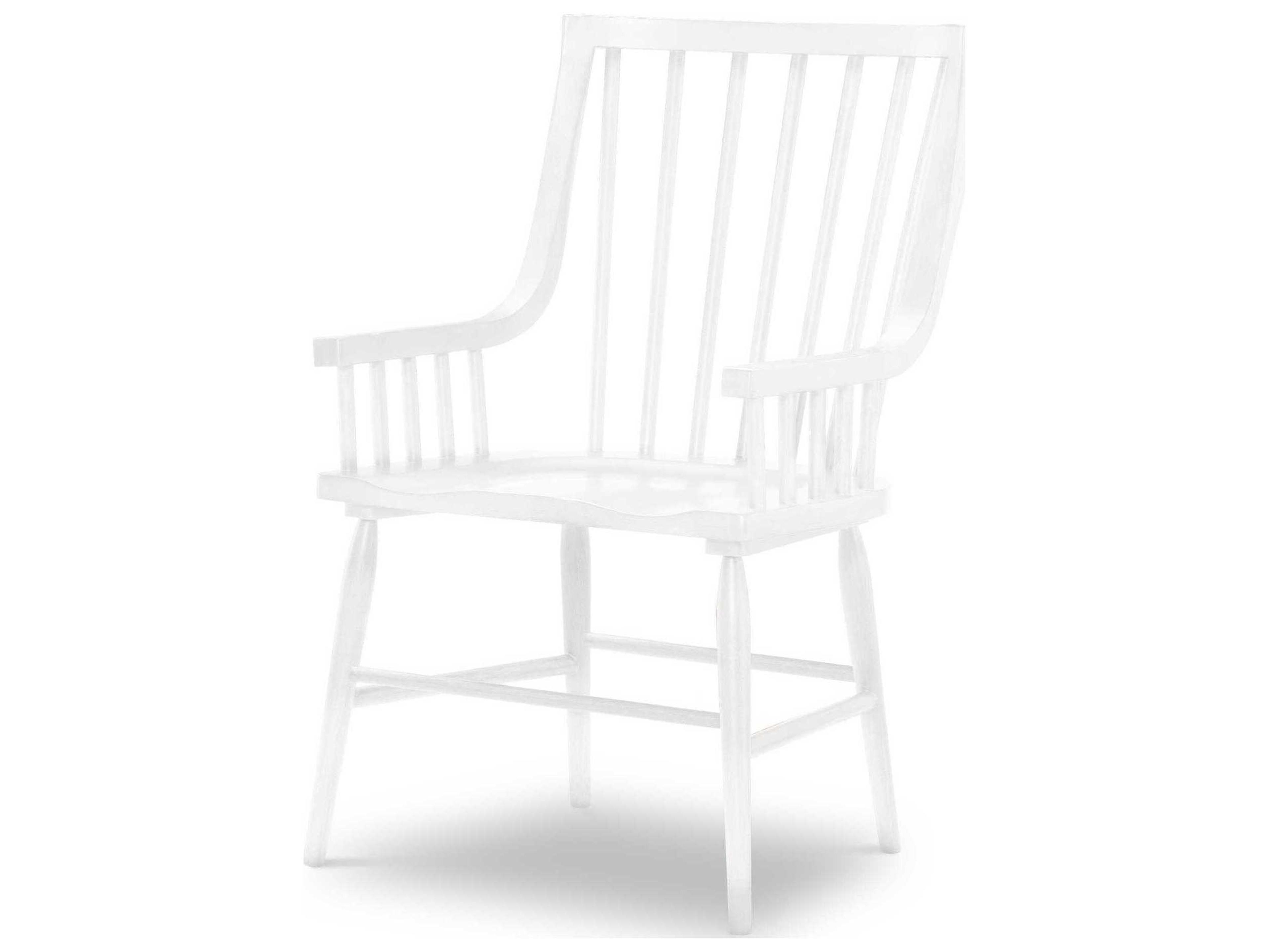 Xxxs And Ooos Birch Wood White Arm Dining Chair