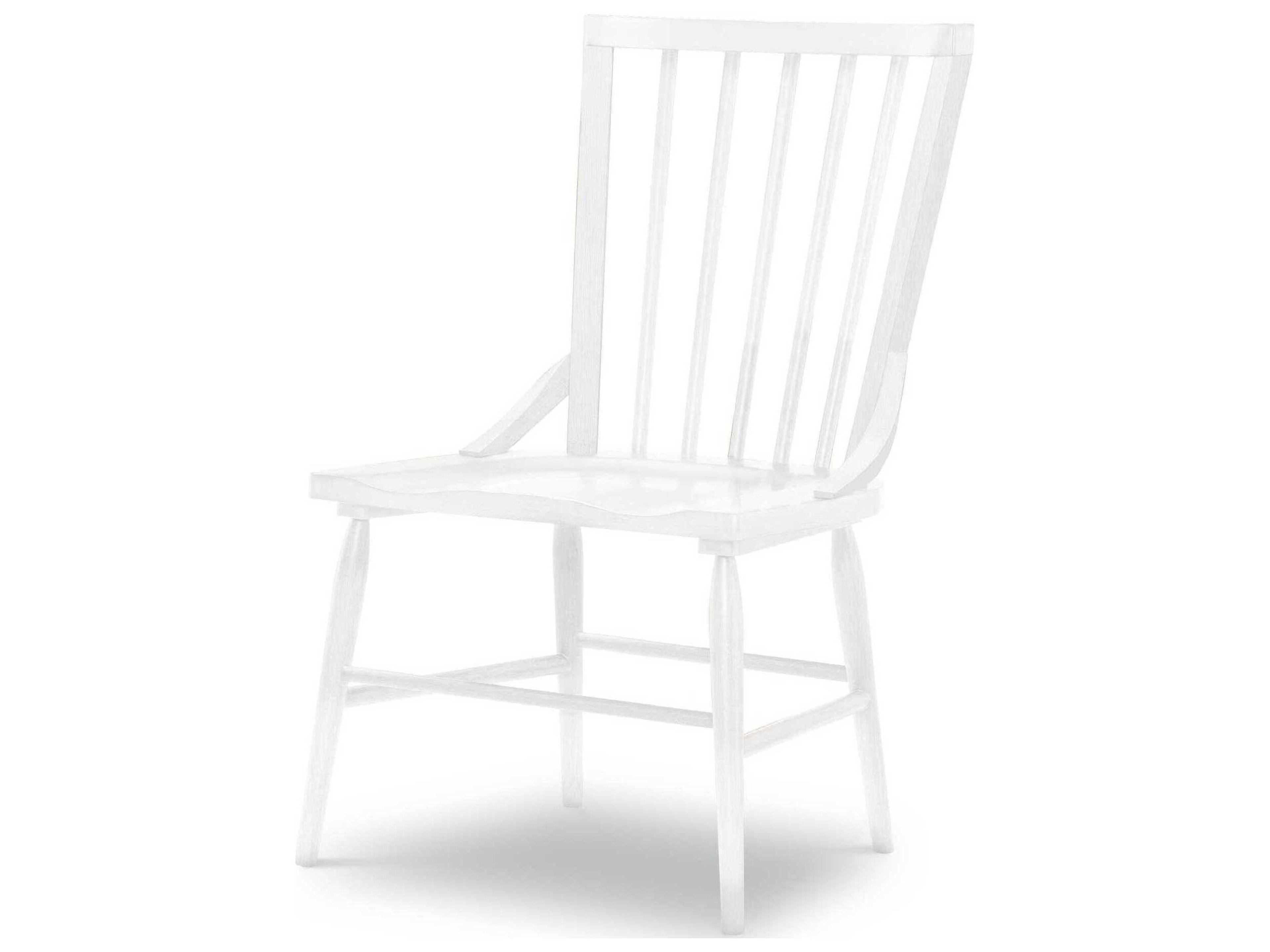 Xxxs And Ooos Birch Wood White Armless Dining Chair