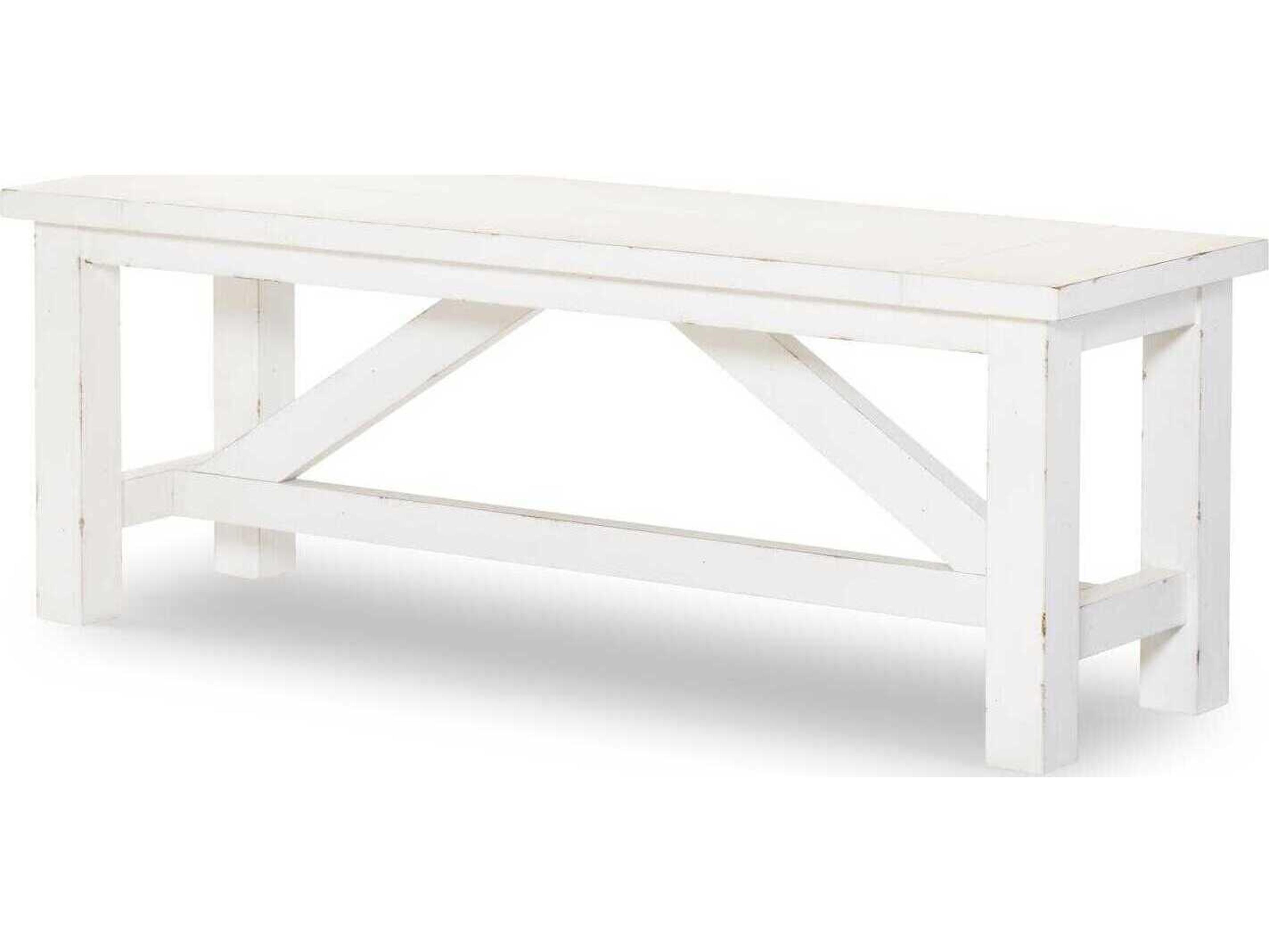 Xxxs And Ooos Cotton White Accent Bench