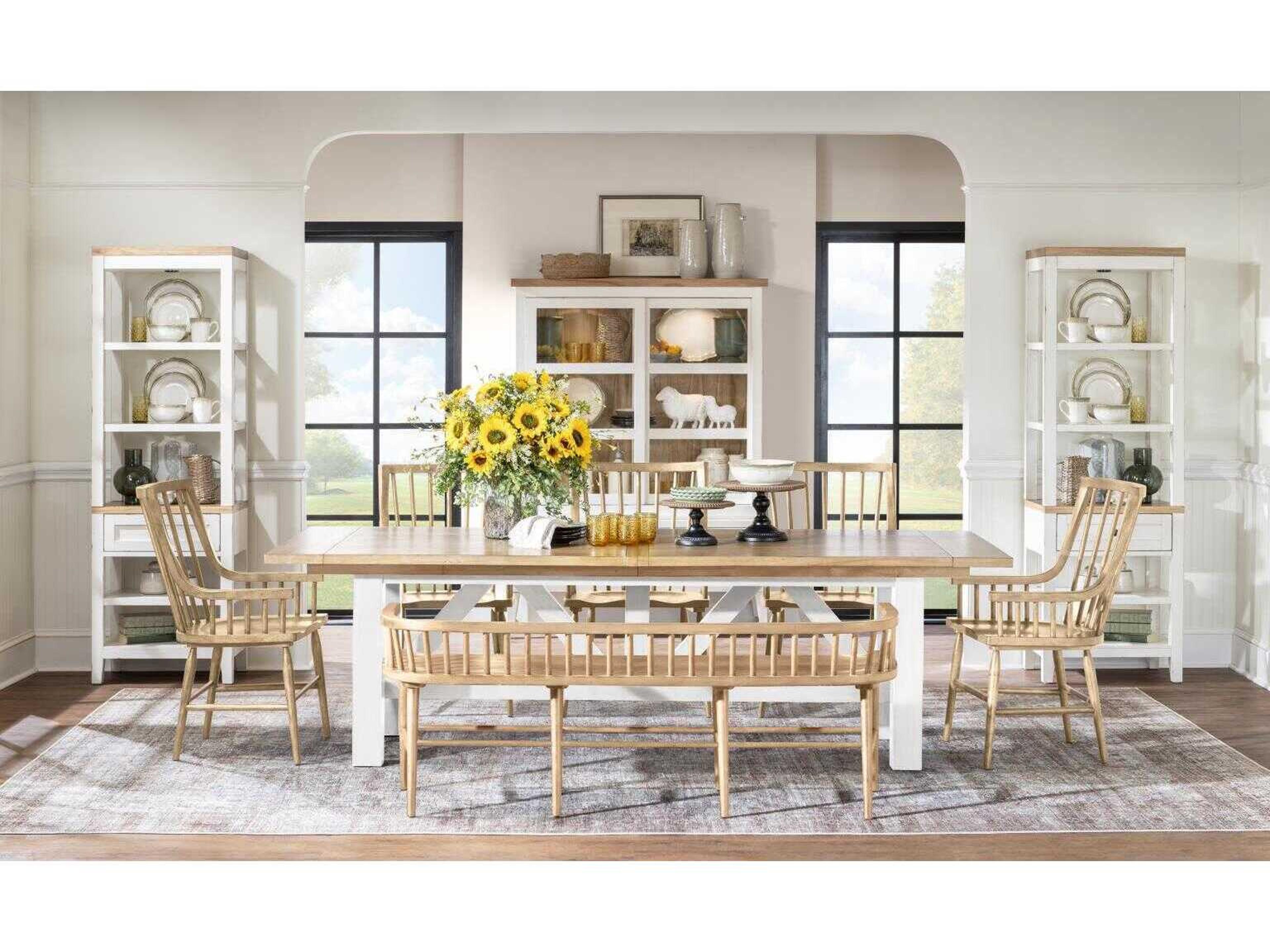 Legacy Classic Xxxs And Ooos Rectangular Wood Amber Cotton Dining Table