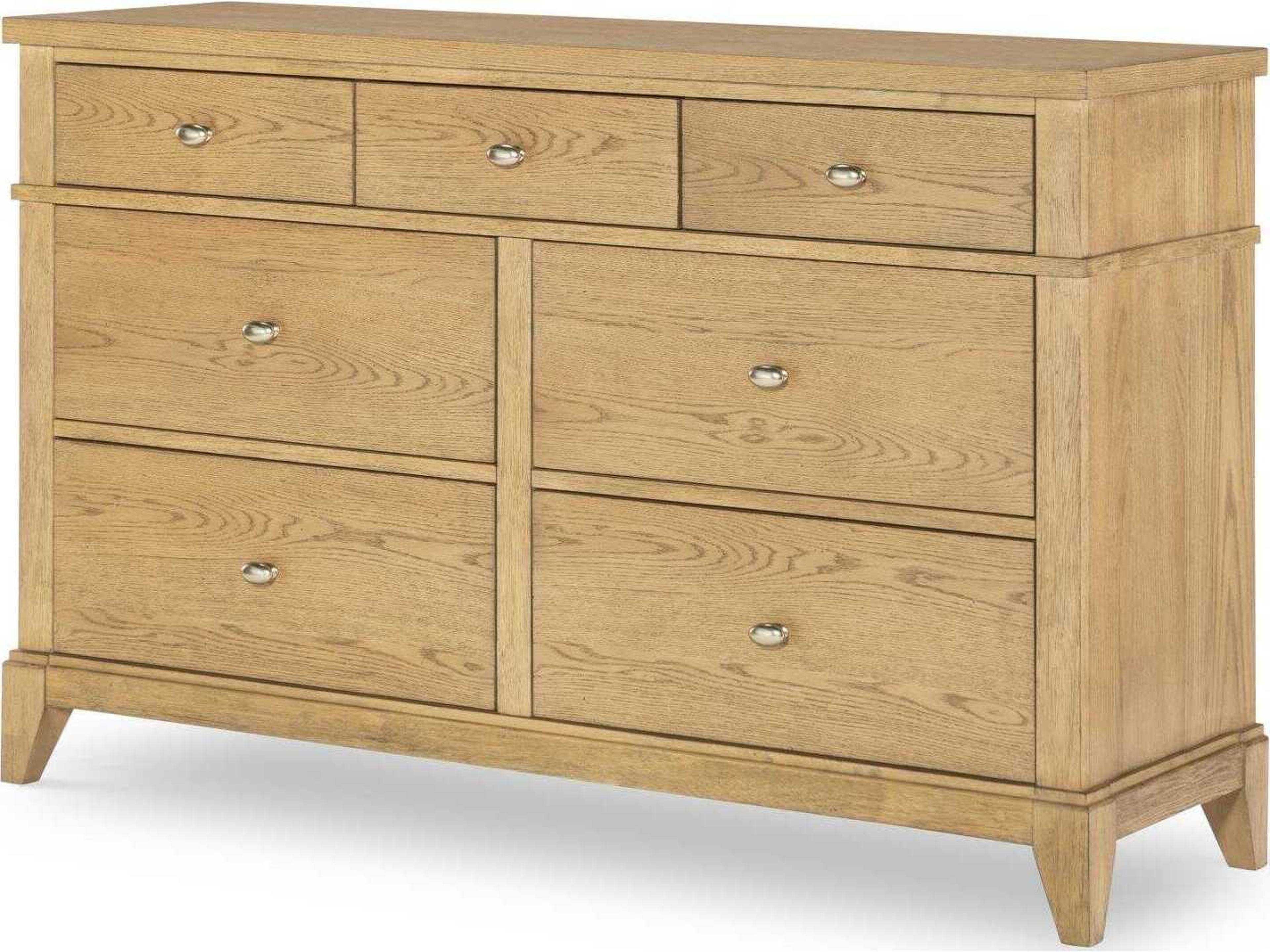 Todays Traditions 7-Drawers Brown Hardwood Double Dresser
