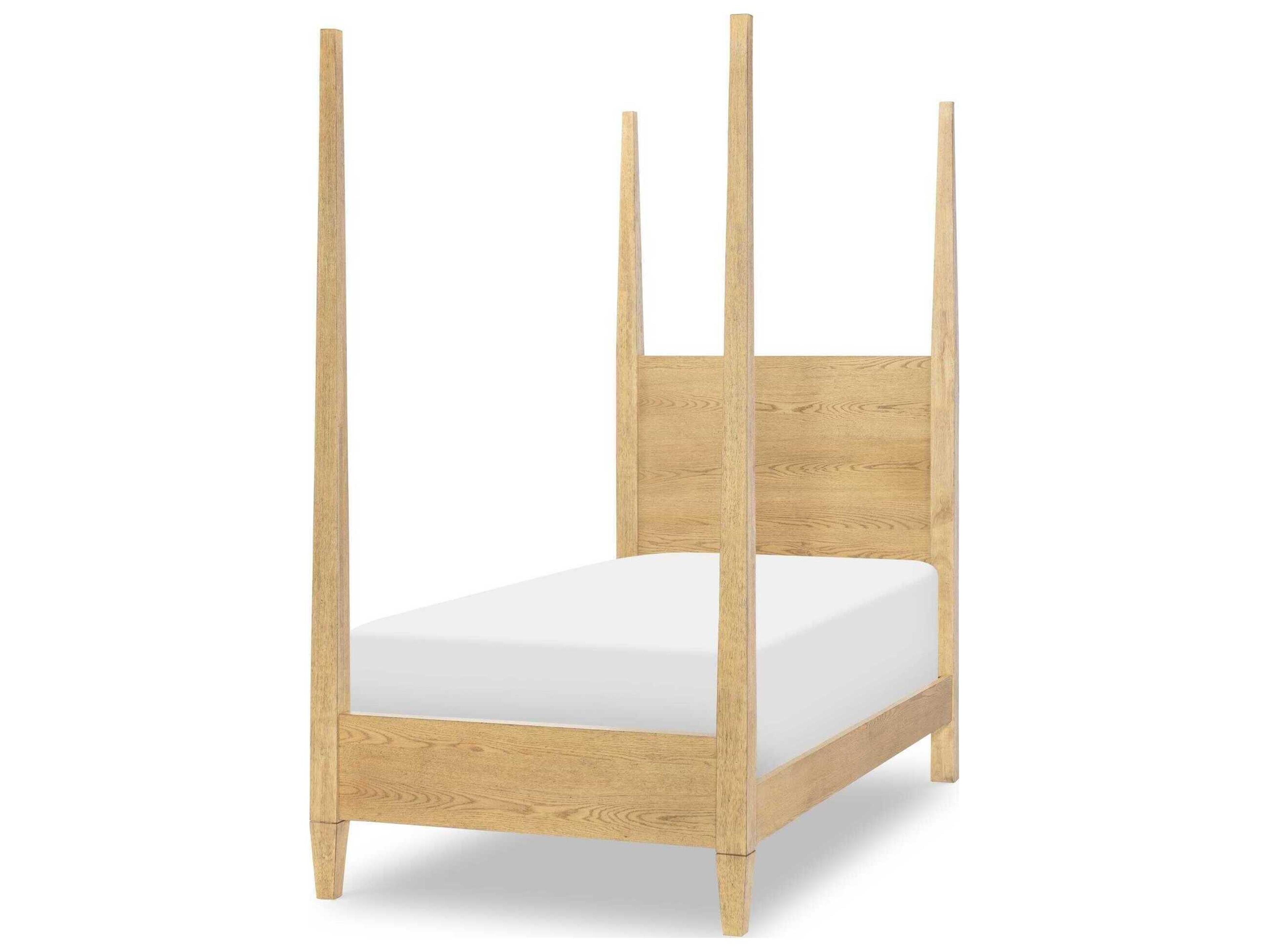 Todays Traditions Natural Hickory Brown Hardwood Wood Full Poster Bed