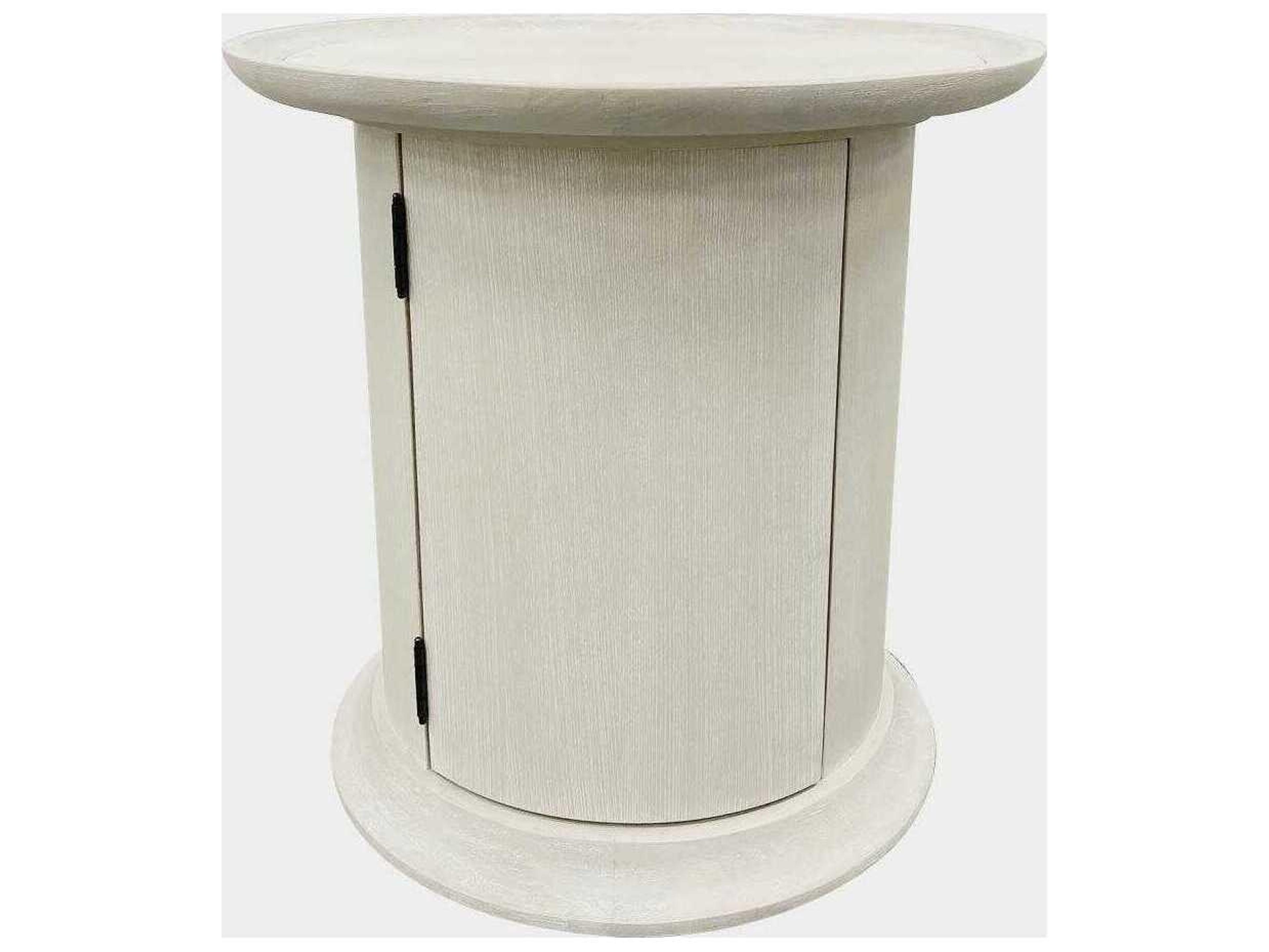 Harmony Round Wood Prelude Frost End Table